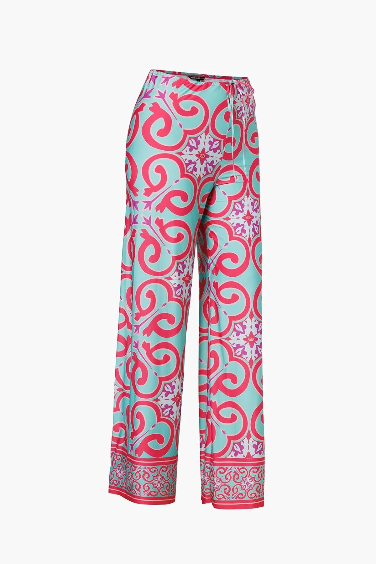 TROPINA Capri Tile Print Trousers