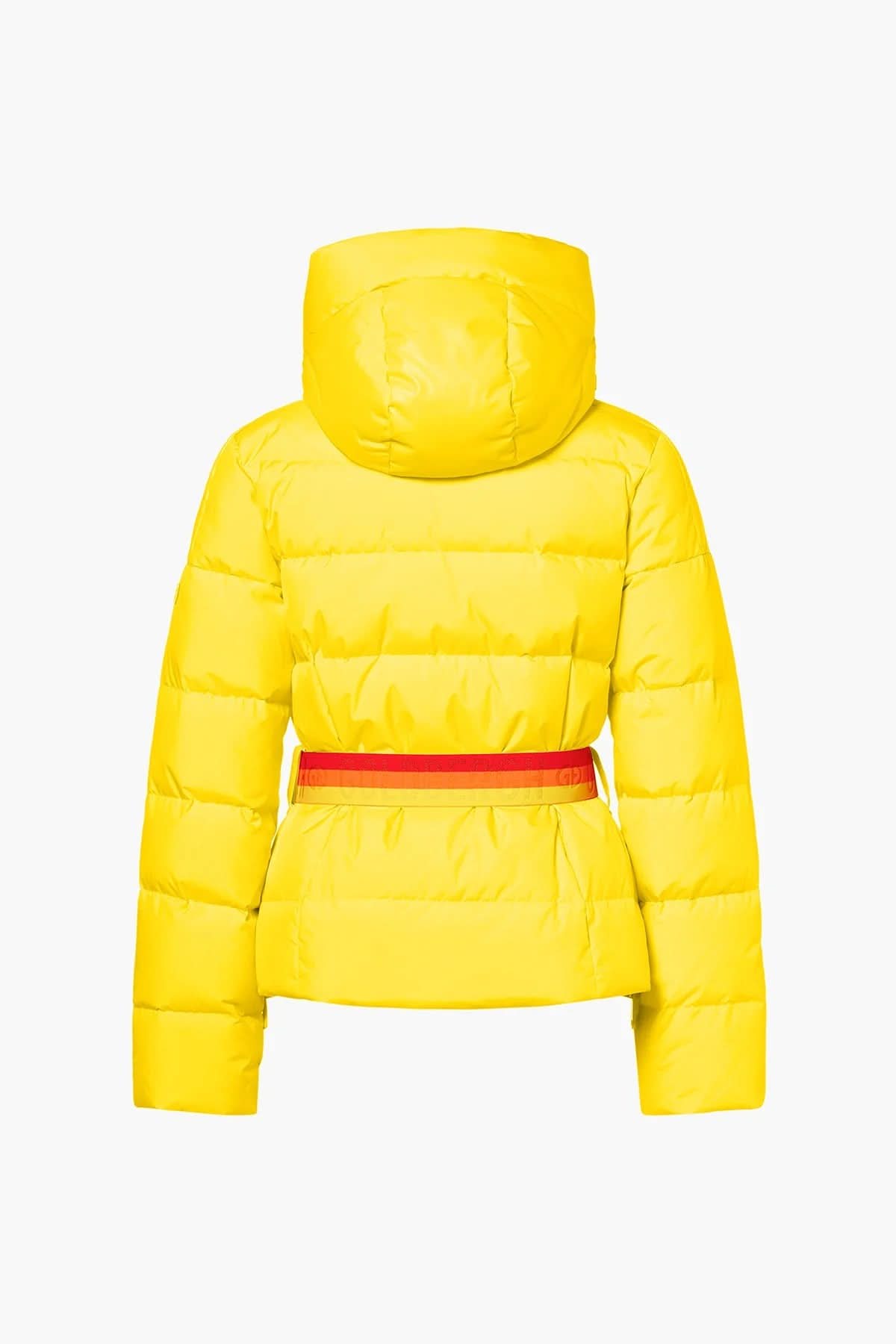 BUFERA yellow ski jacket with belt