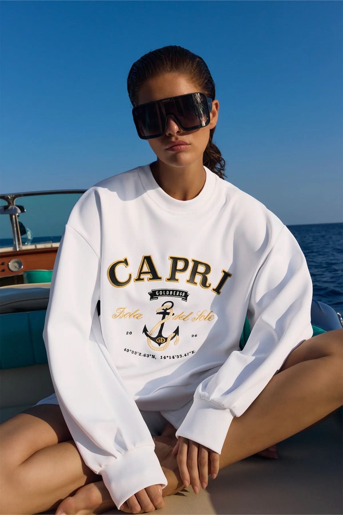 White FICO sweatshirt
