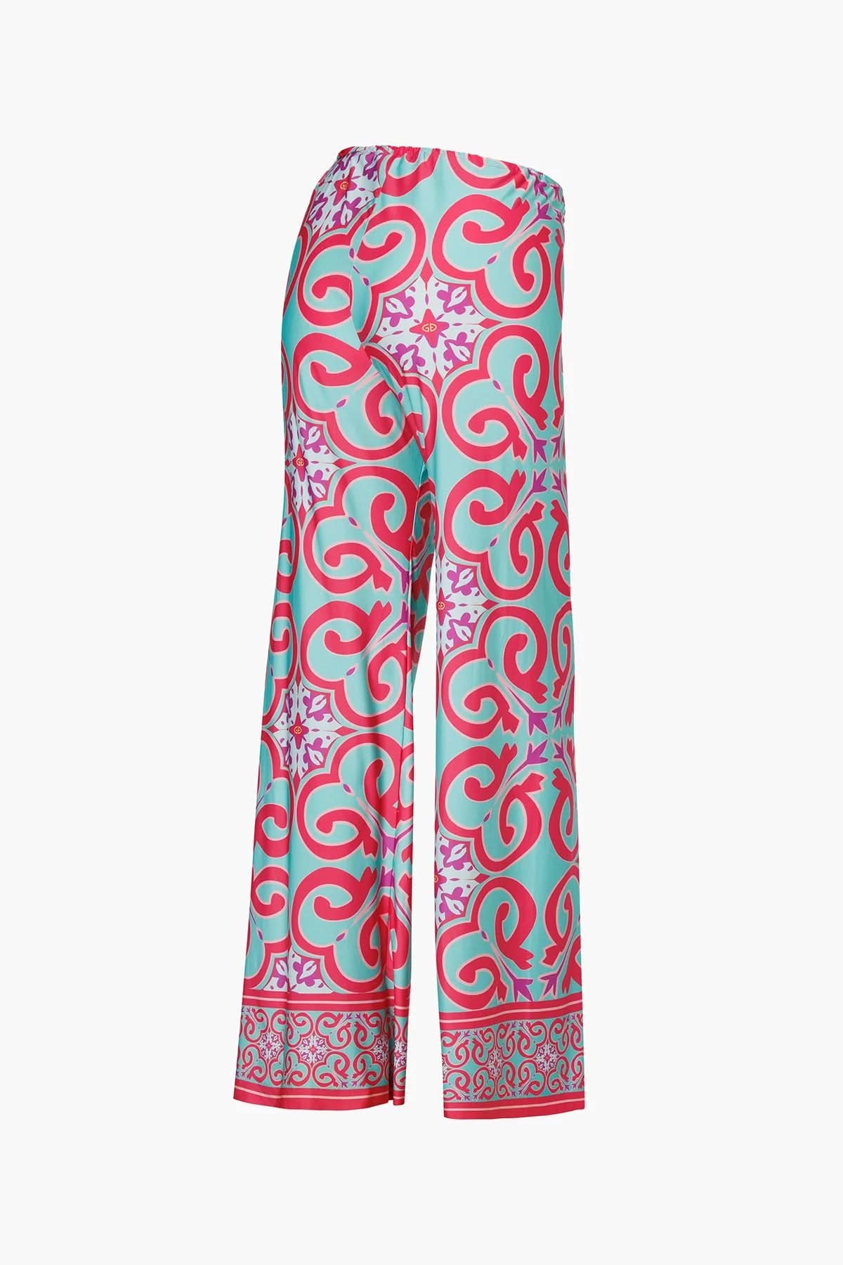 TROPINA Capri Tile Print Trousers