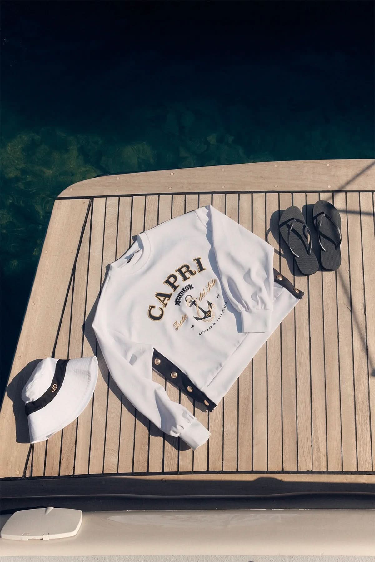 White FICO sweatshirt