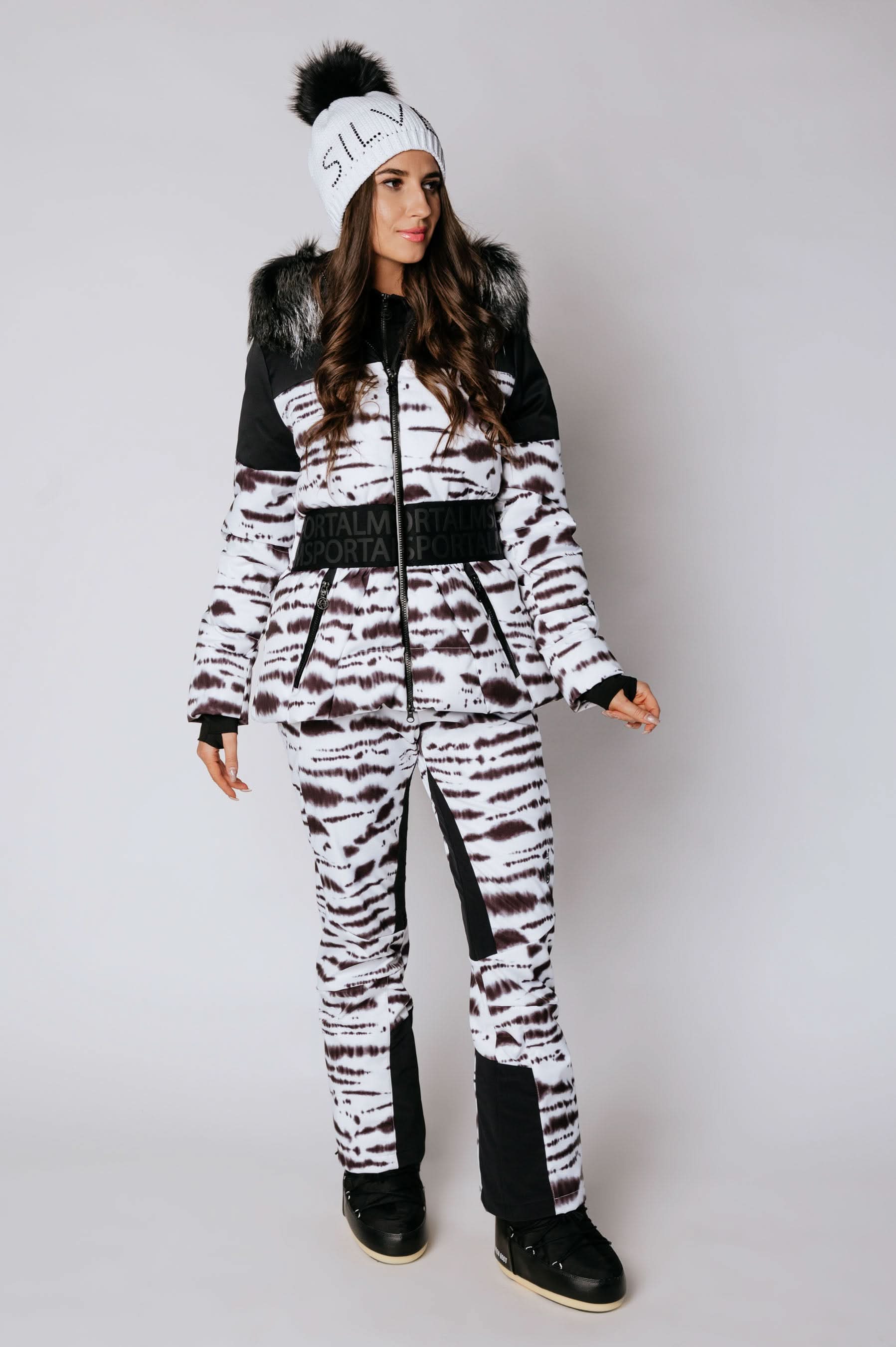 Women's Ski Jacket with Fur Yarus m.Kap+P