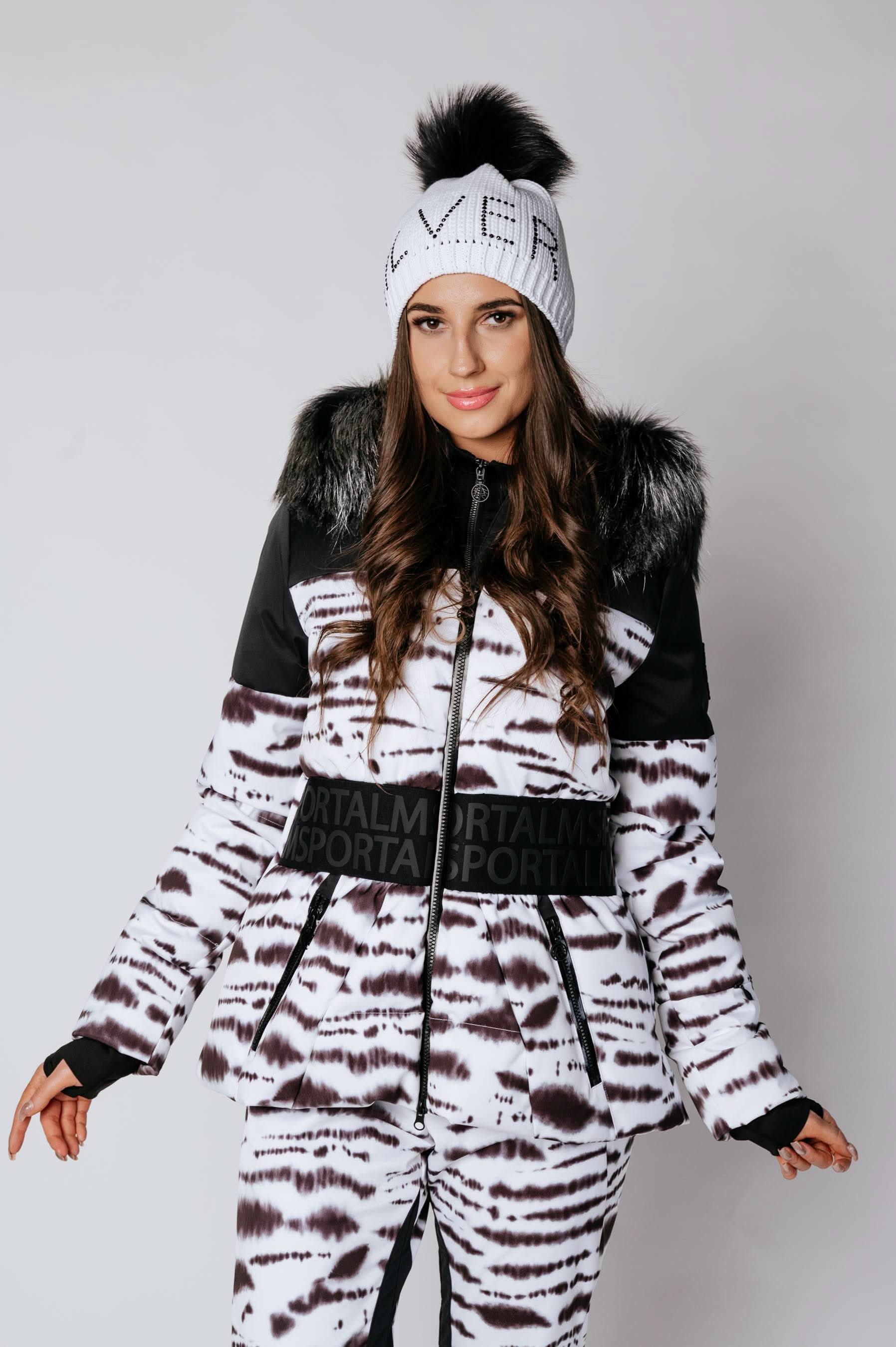 Women's Ski Jacket with Fur Yarus m.Kap+P