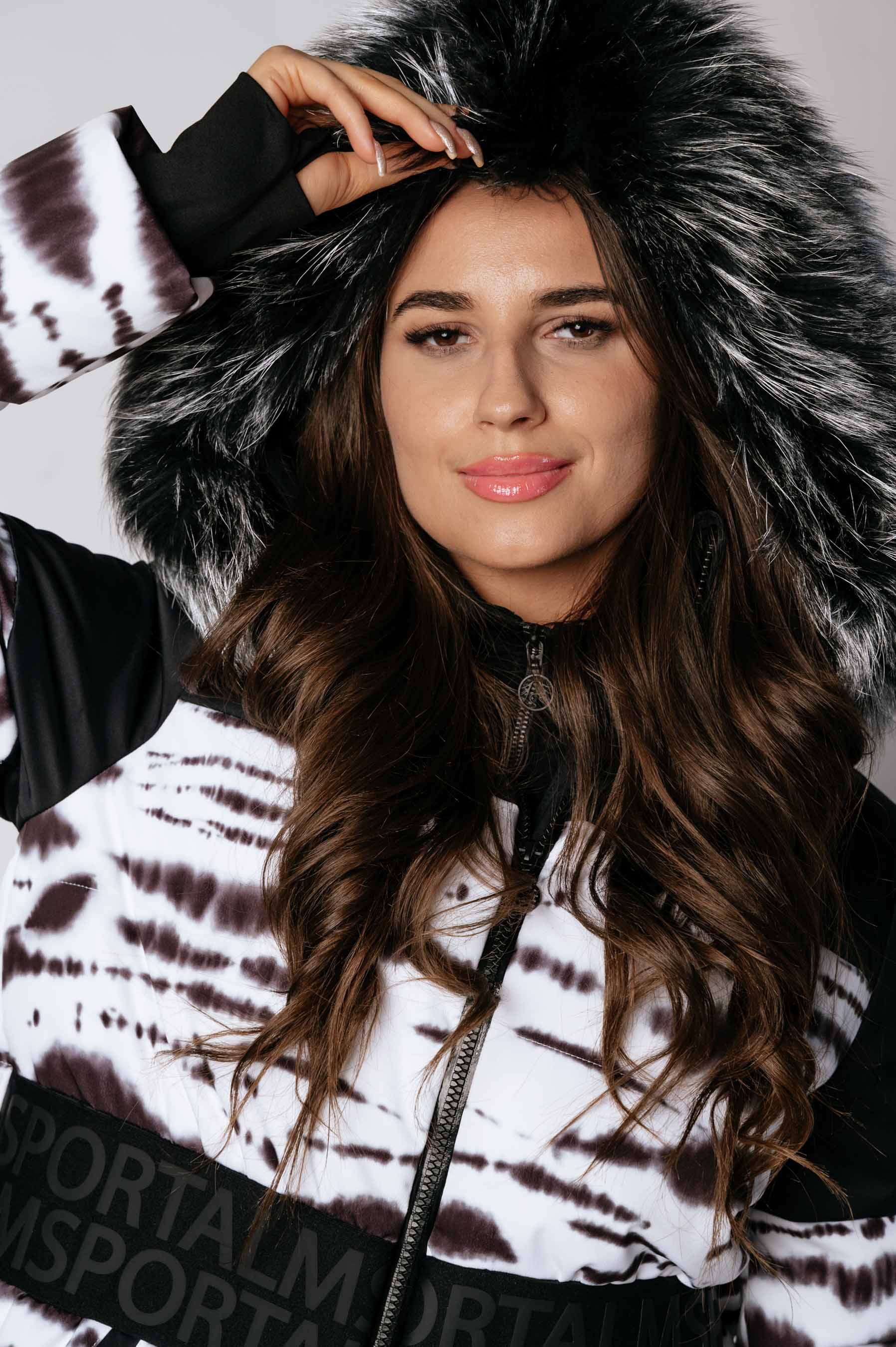 Women's Ski Jacket with Fur Yarus m.Kap+P