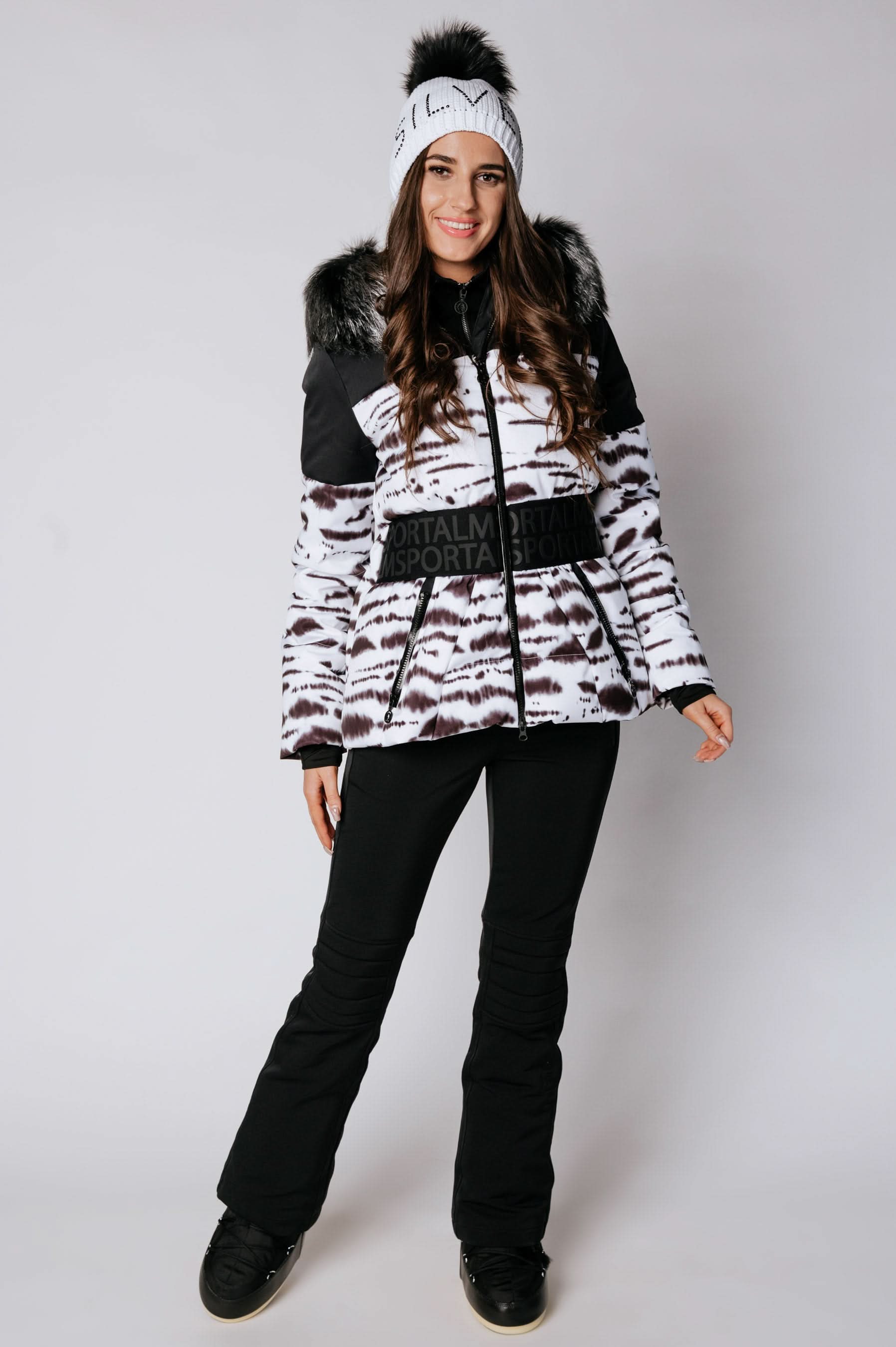 Women's Ski Jacket with Fur Yarus m.Kap+P