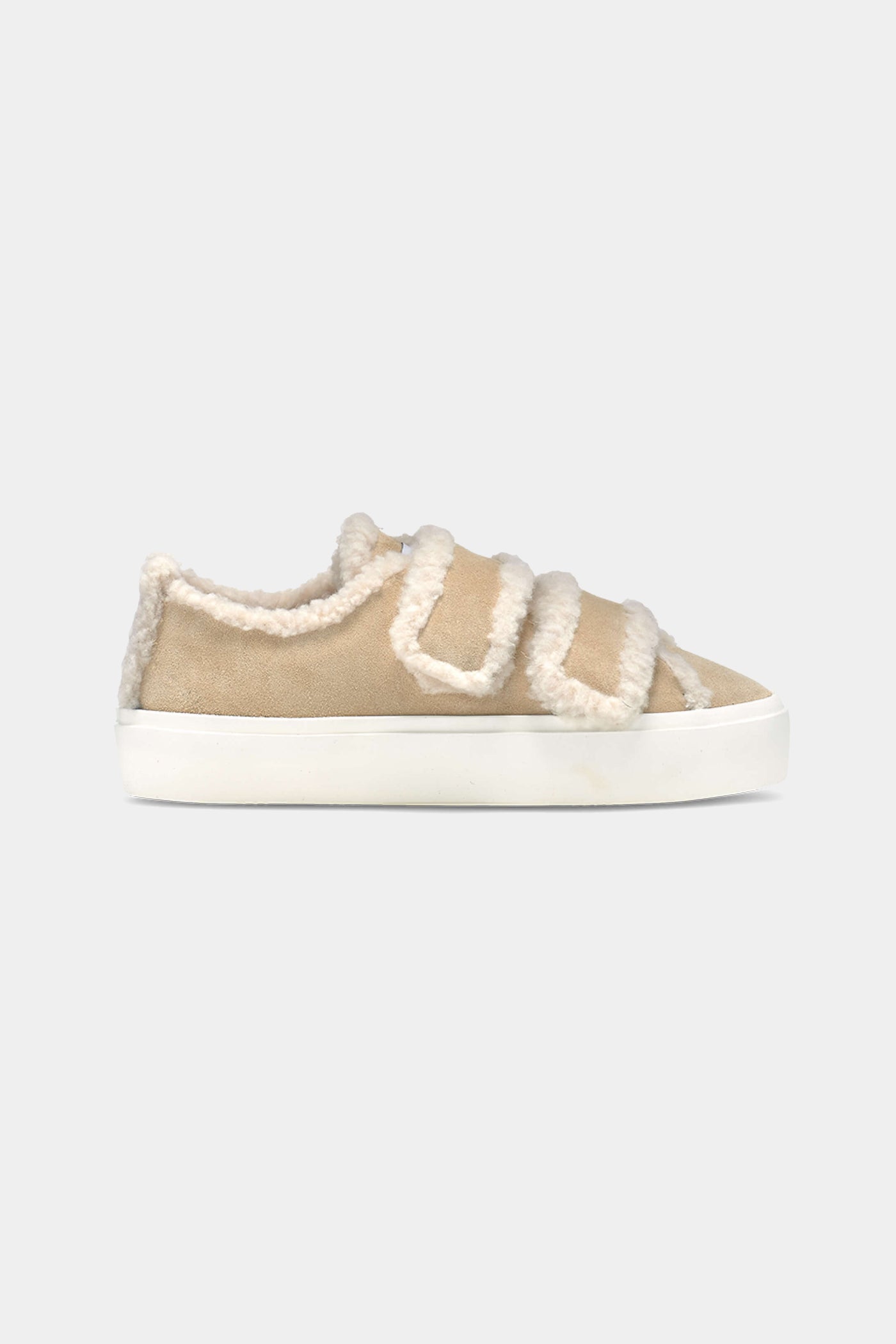 Buty damskie sneakers Shearling Low Velcro