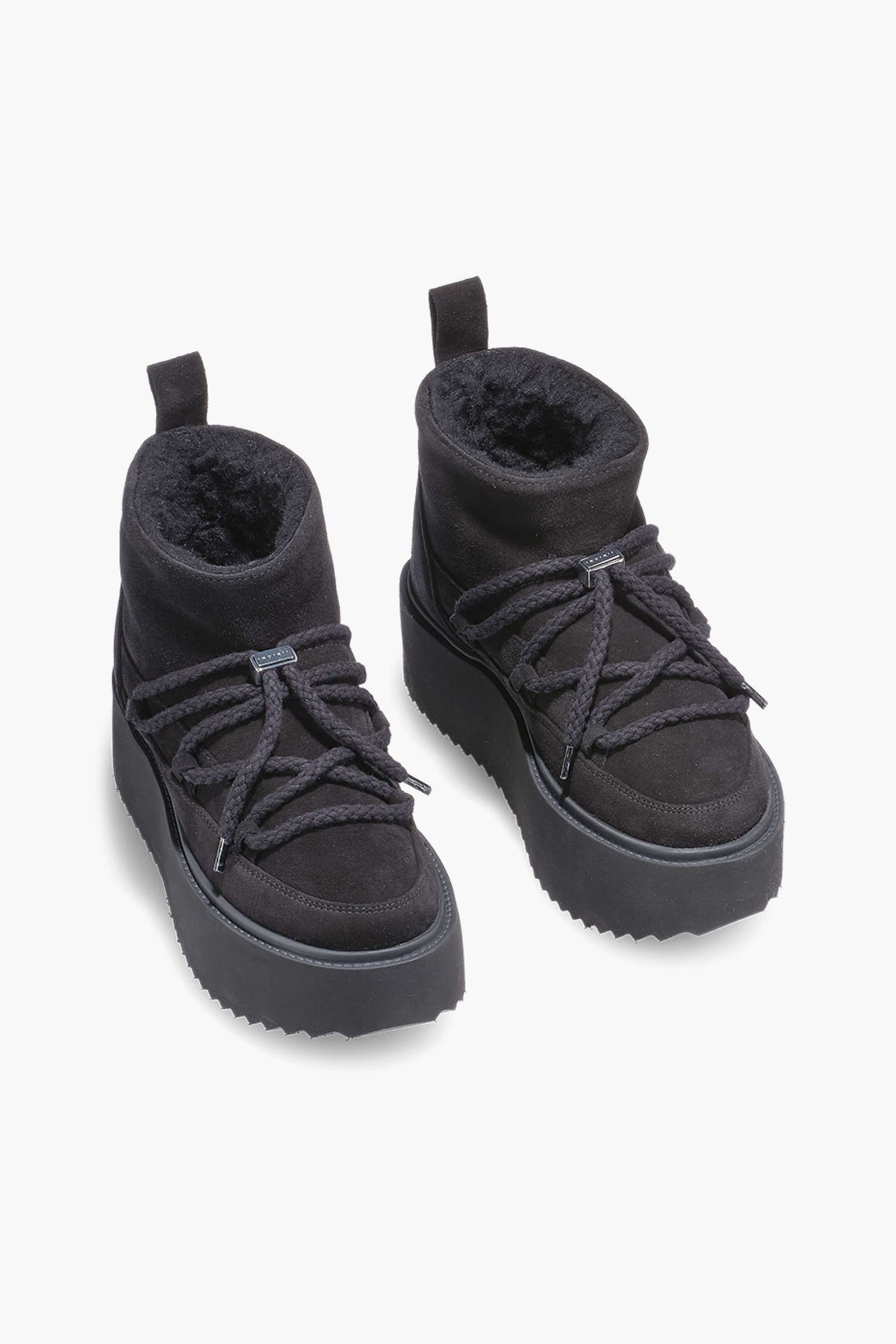 Czarne buty zimowe na platformie CLASSIC LOW PLATFORM