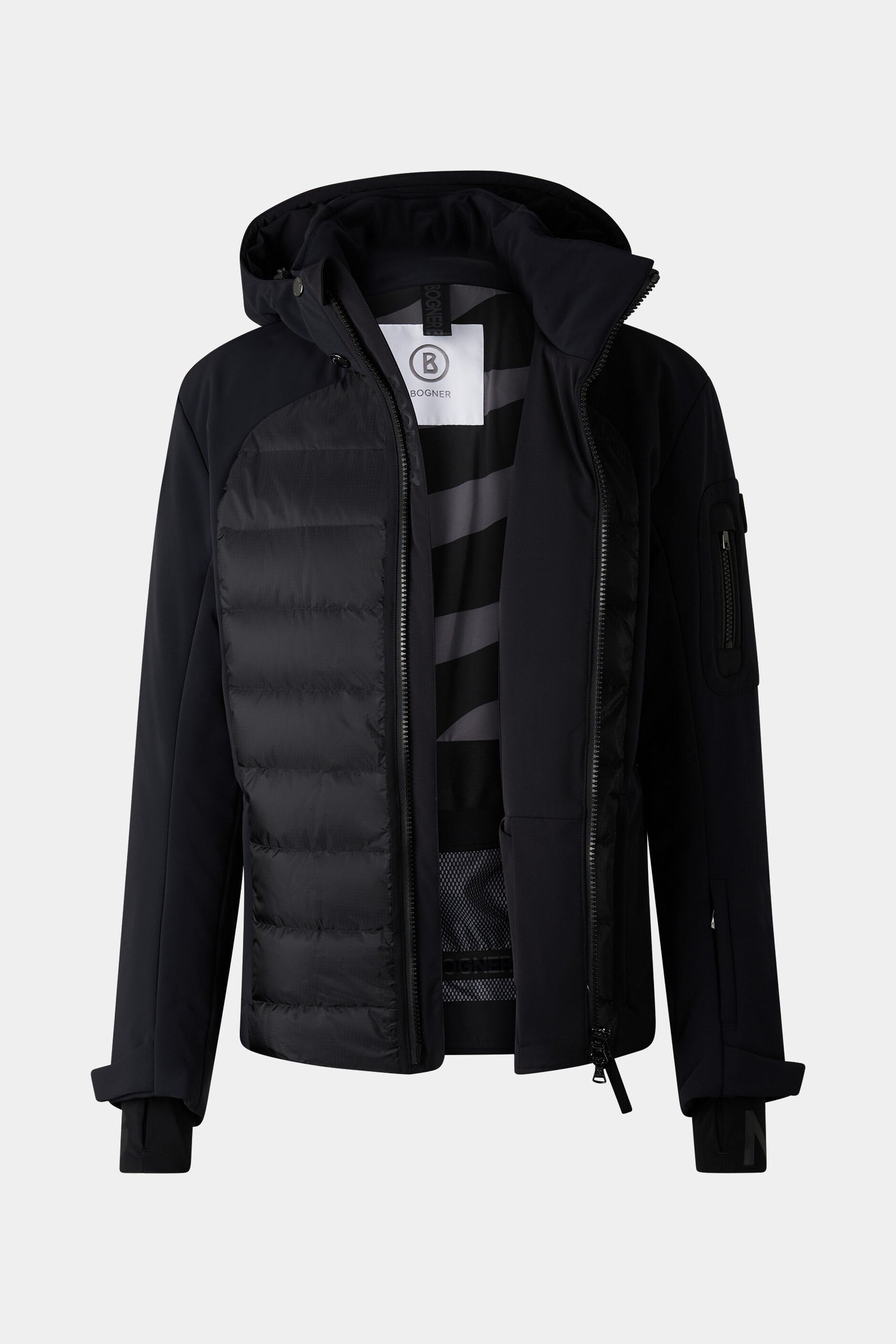 Czarna kurtka narciarska ZORAN-D