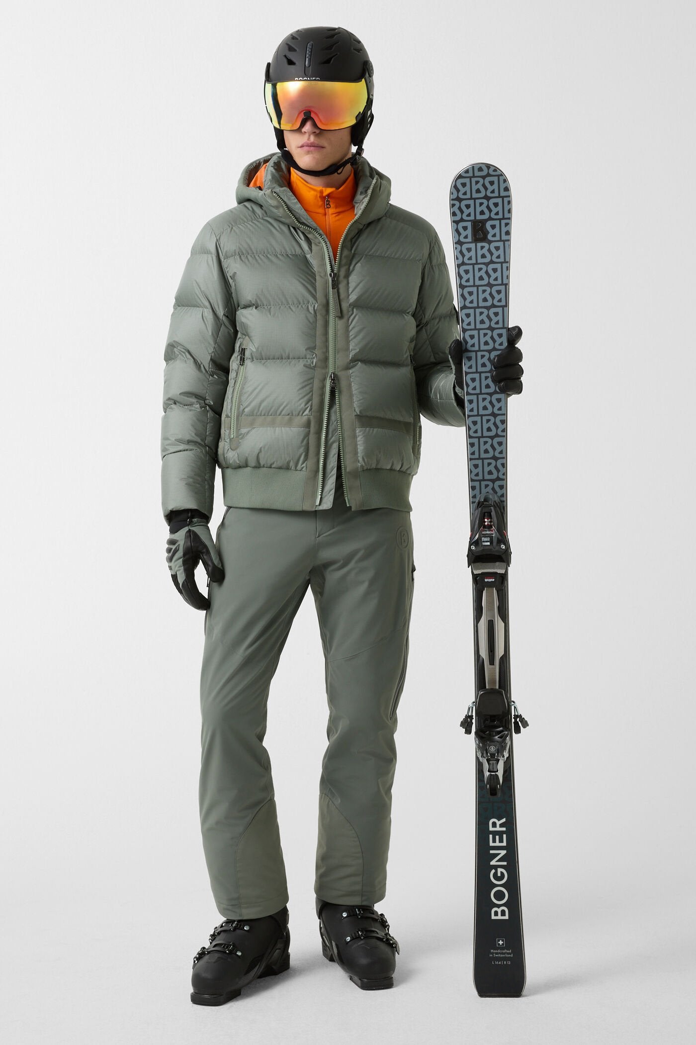 Pomarańczowy golf narciarski HARRY