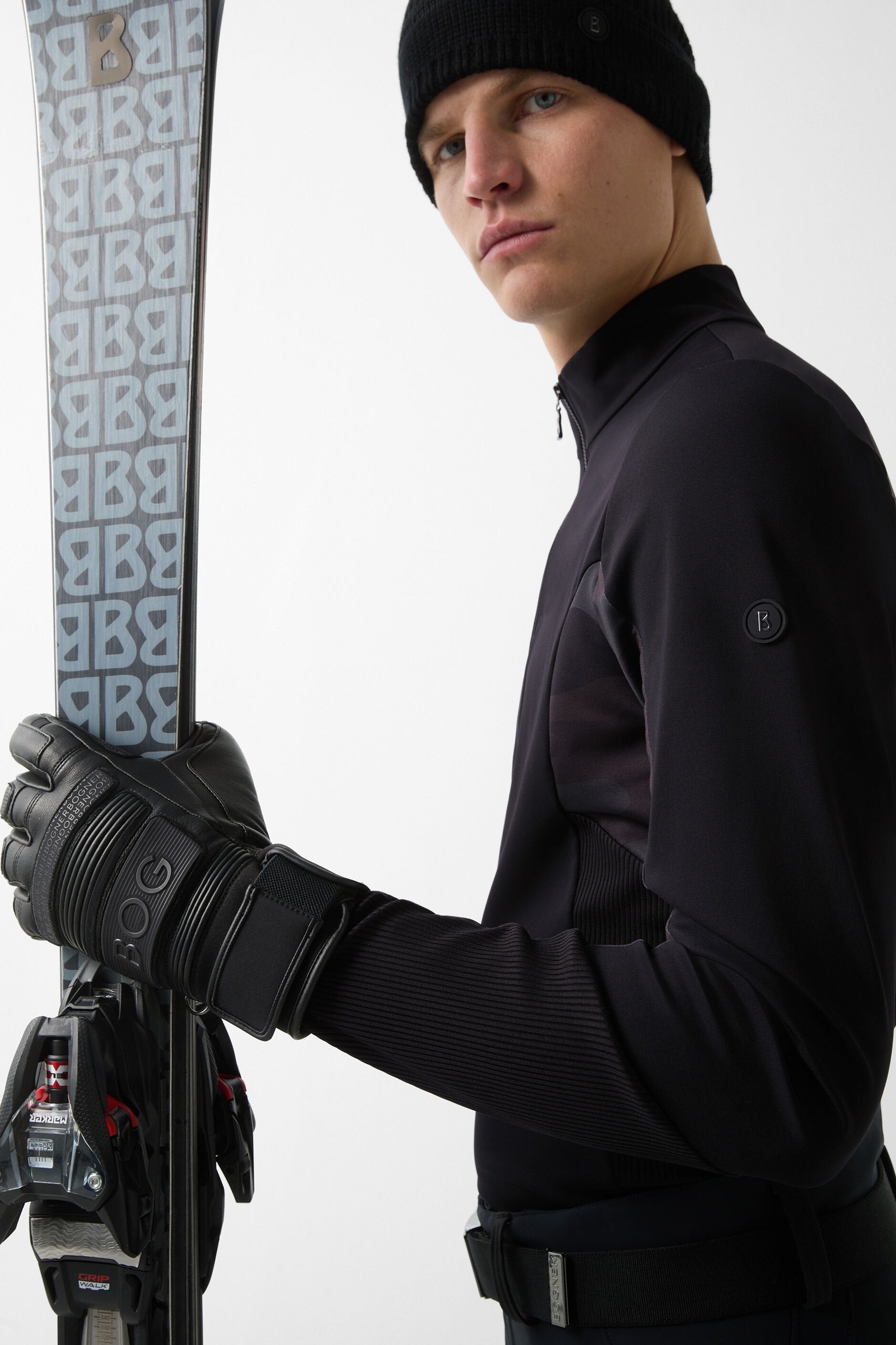 Czarny golf narciarski FLORIAN FLORIAN