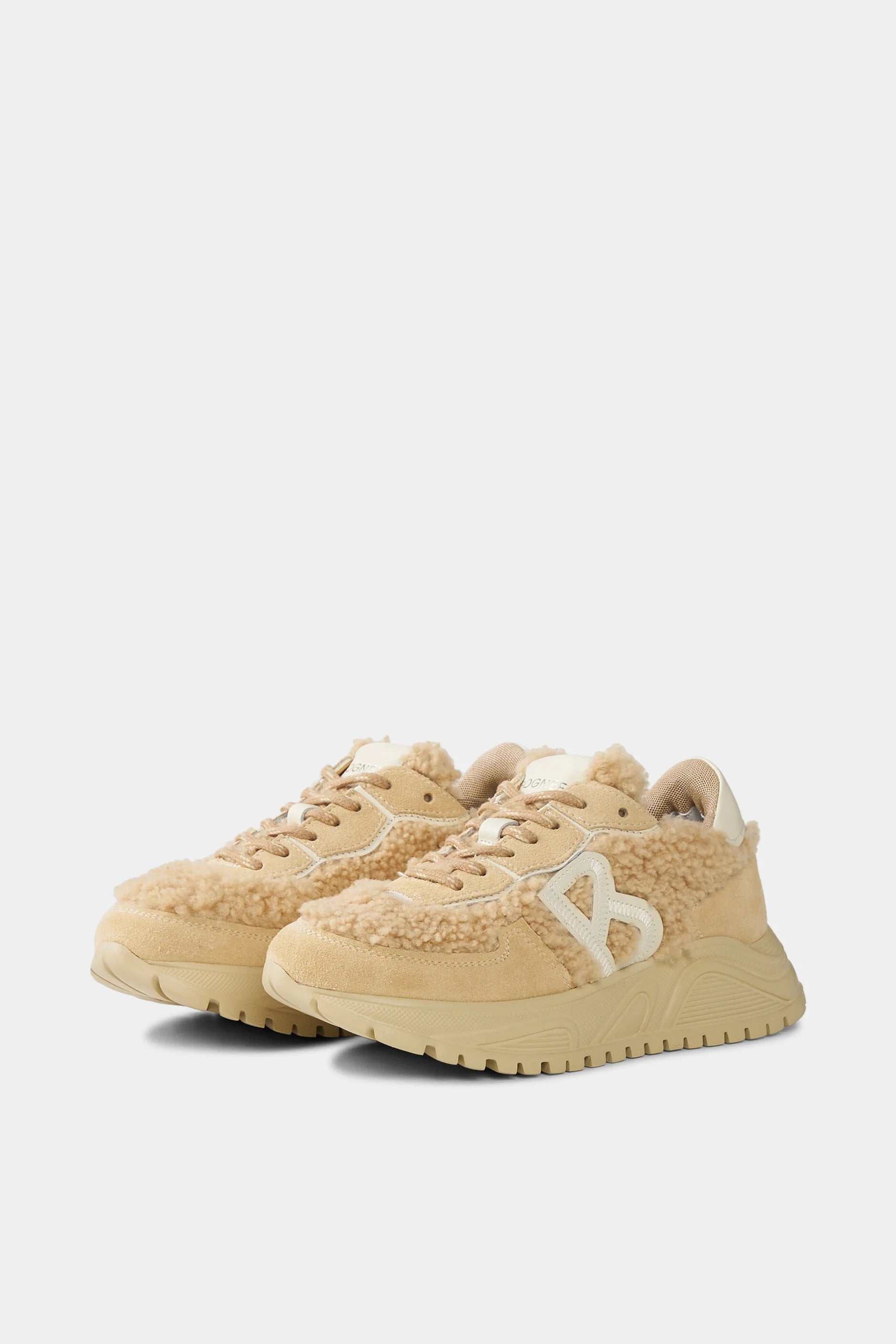 Beige winter sneakers MALAGA 27
