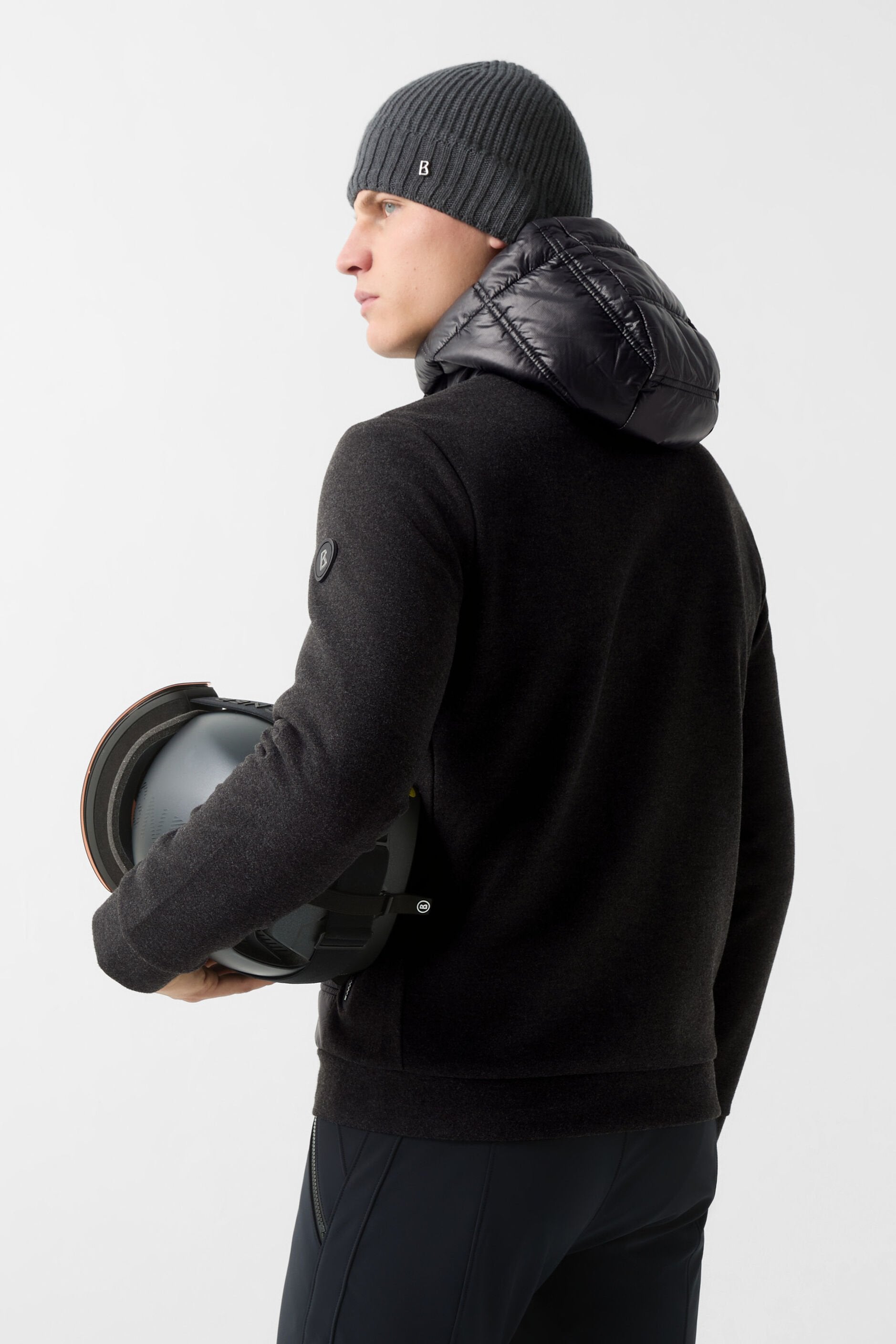 Szara hybrydowa kurtka JOSHUA