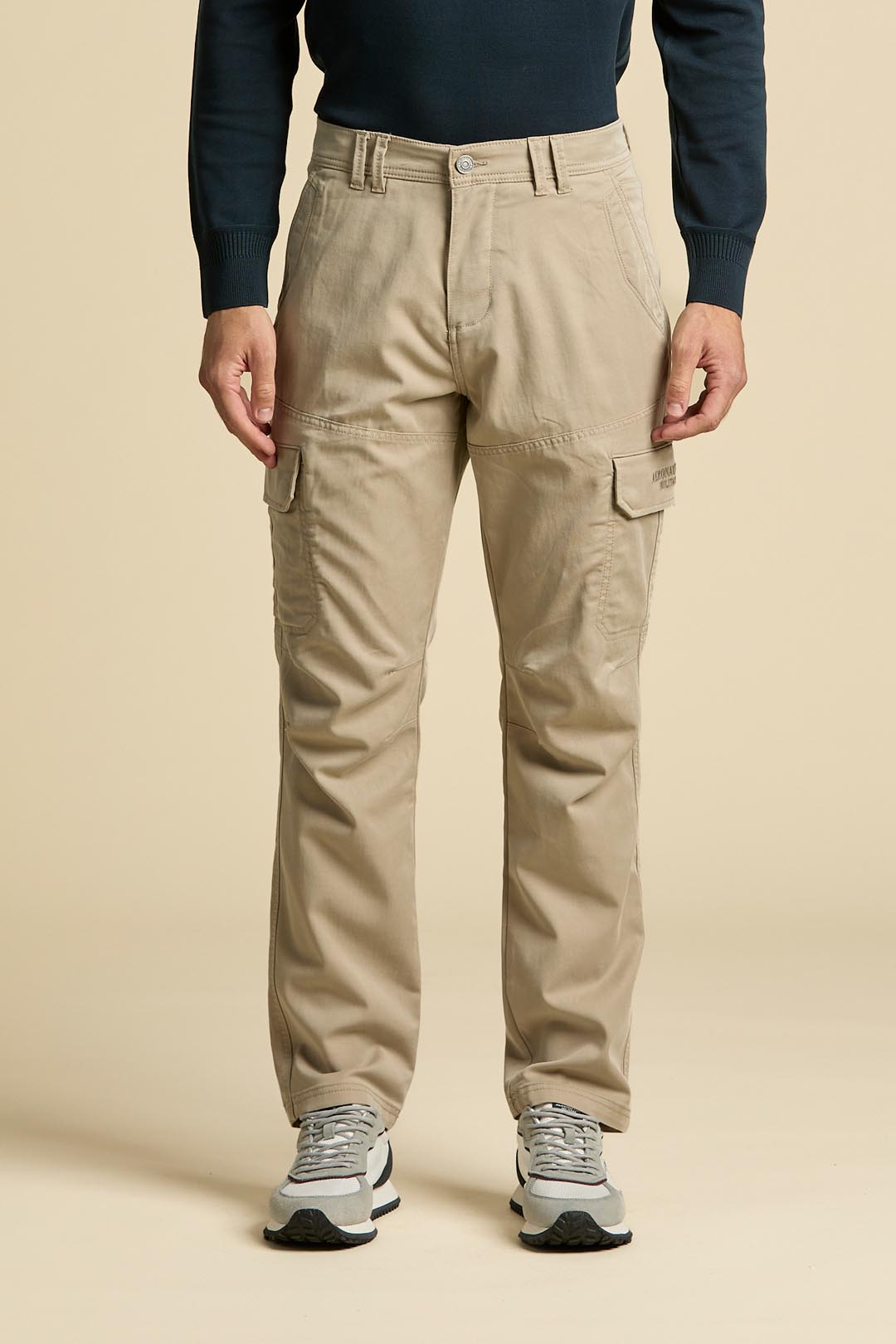 Brązowe spodnie Pantaloni Tasconati