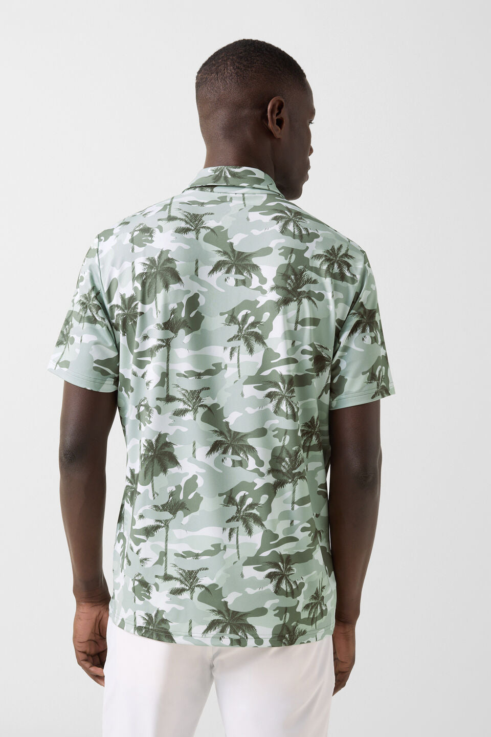 Green TARON functional polo shirt