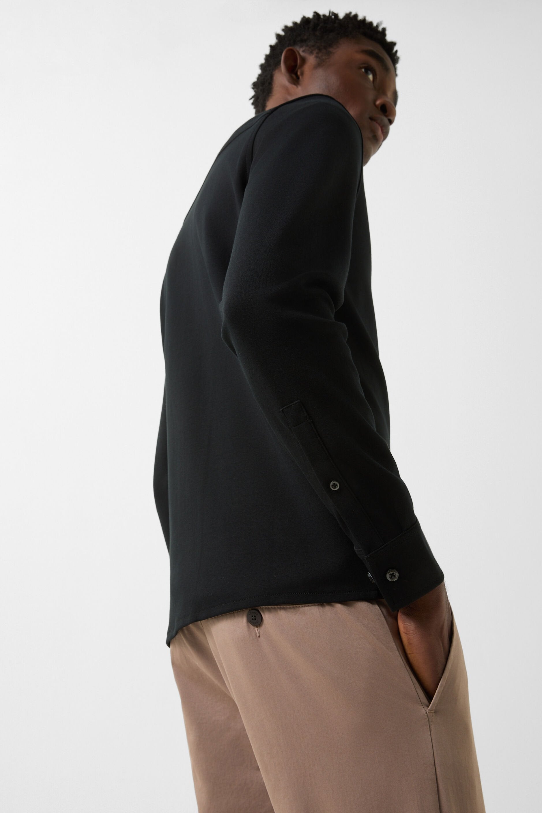 Czarna koszula FRANZ-11