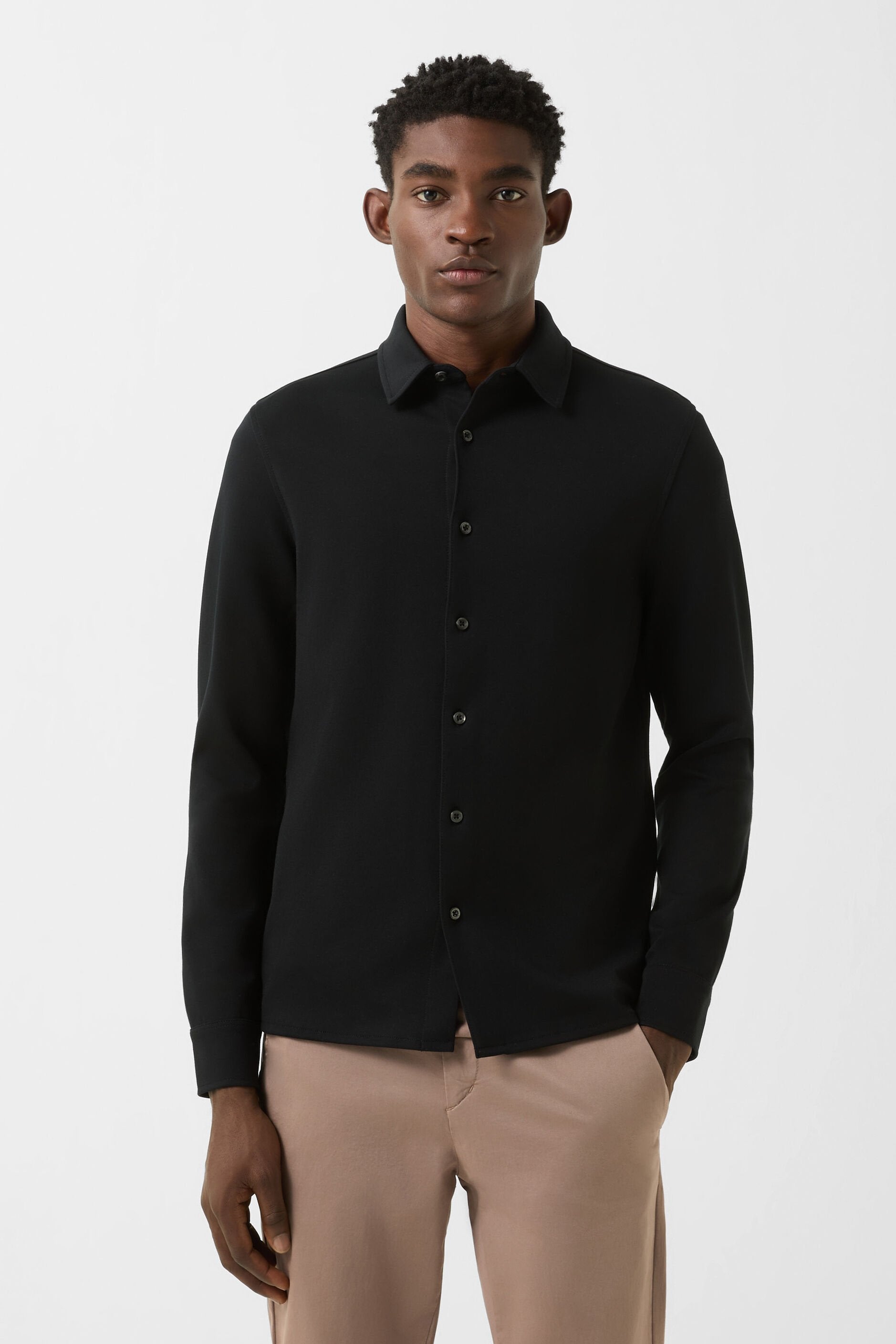 Czarna koszula FRANZ-11