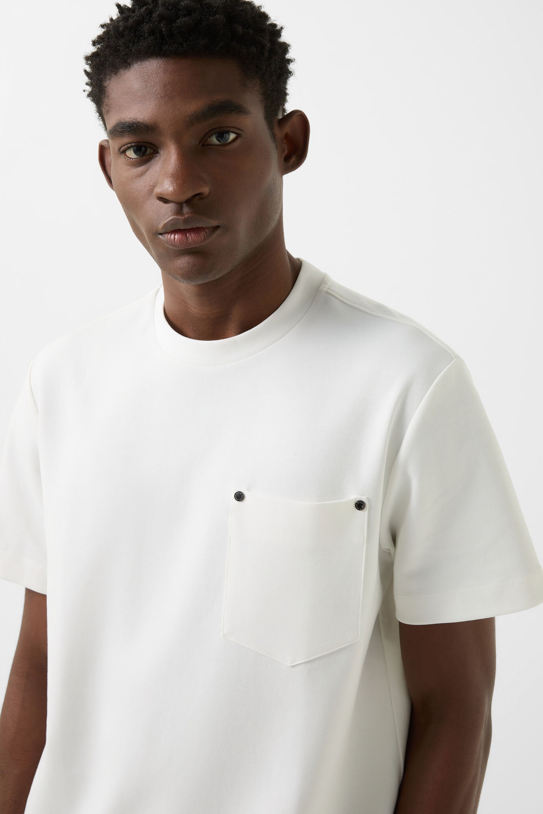 Biały T-shirt DAMIEN