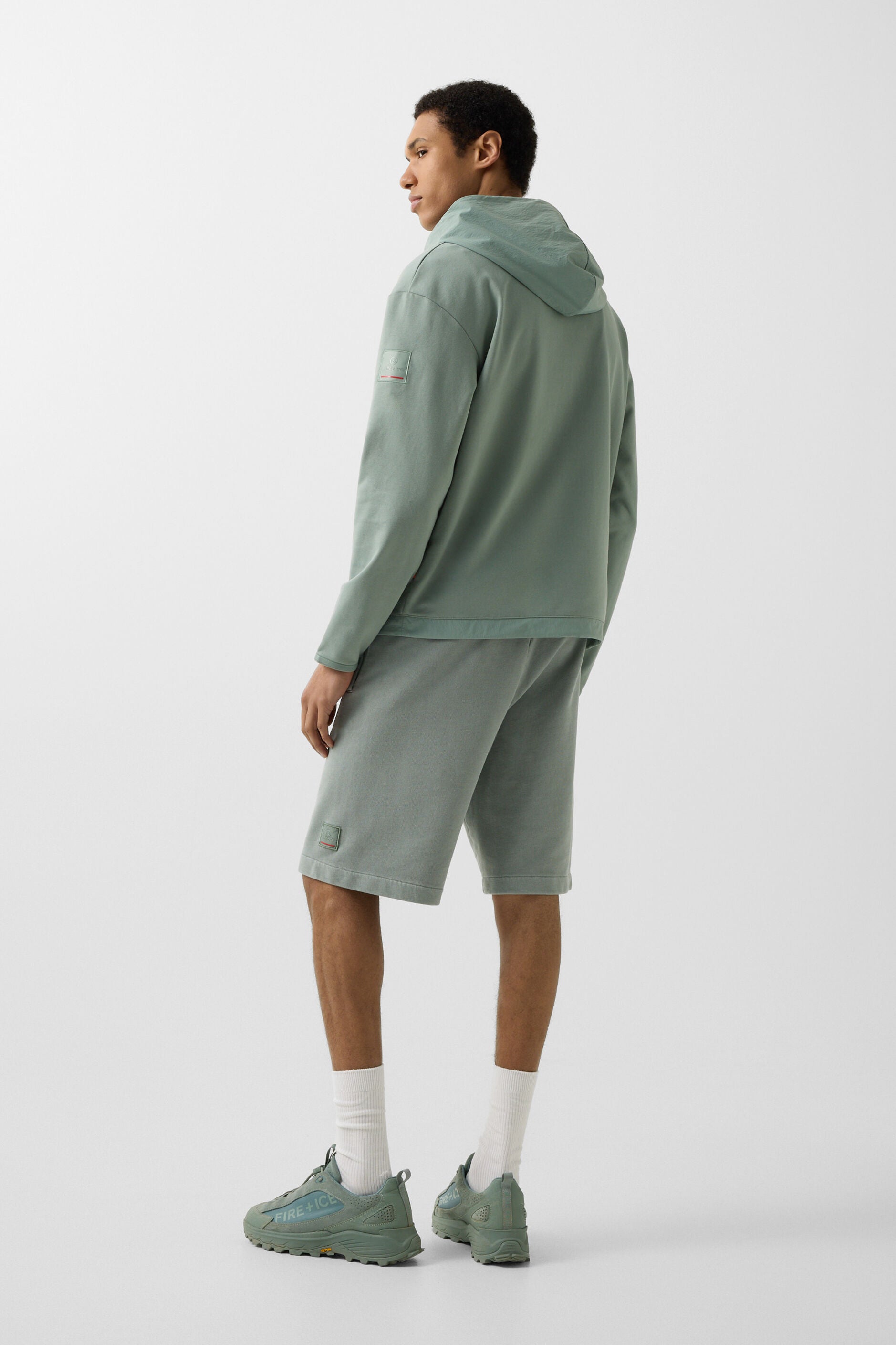 Zielona bluza z kapturem DAVID