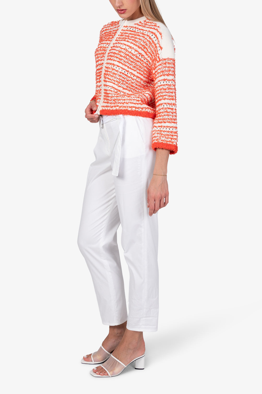 Czerwony sweter rozpinany Victory