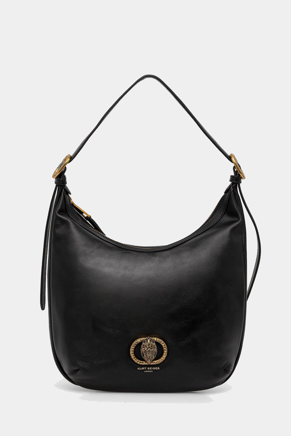 Czarna skórzana torebka Soft Chelsea Hobo
