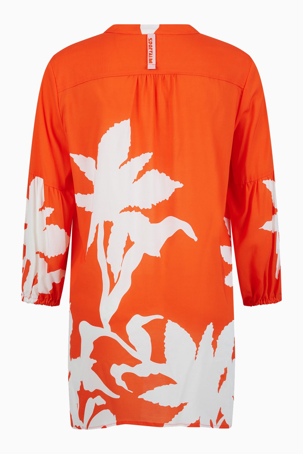 Czerwona bluzka długa z wiskozy Vadali