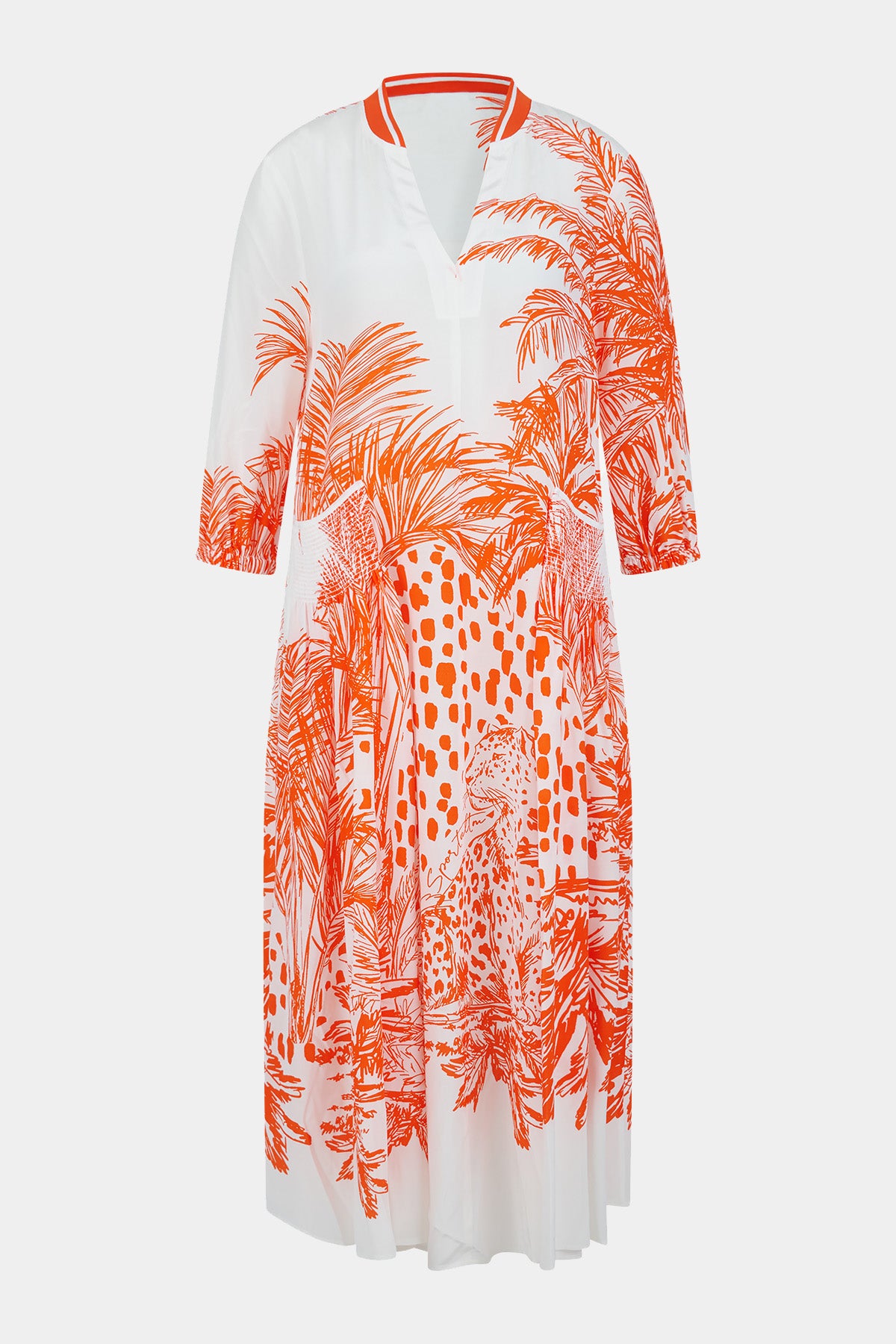 Czerwona sukienka z wiskozy