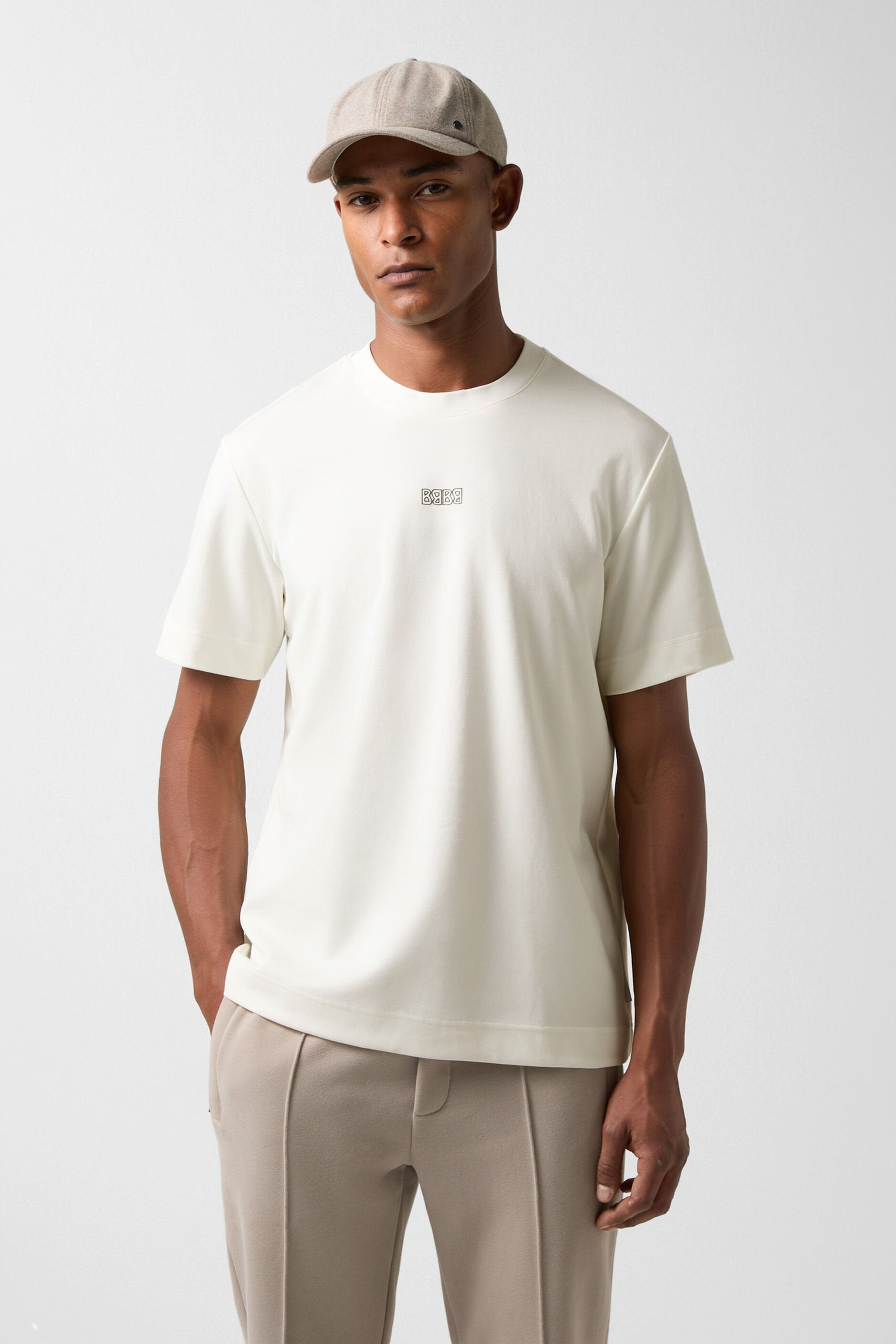 Biały t-shirt LUKAS-2