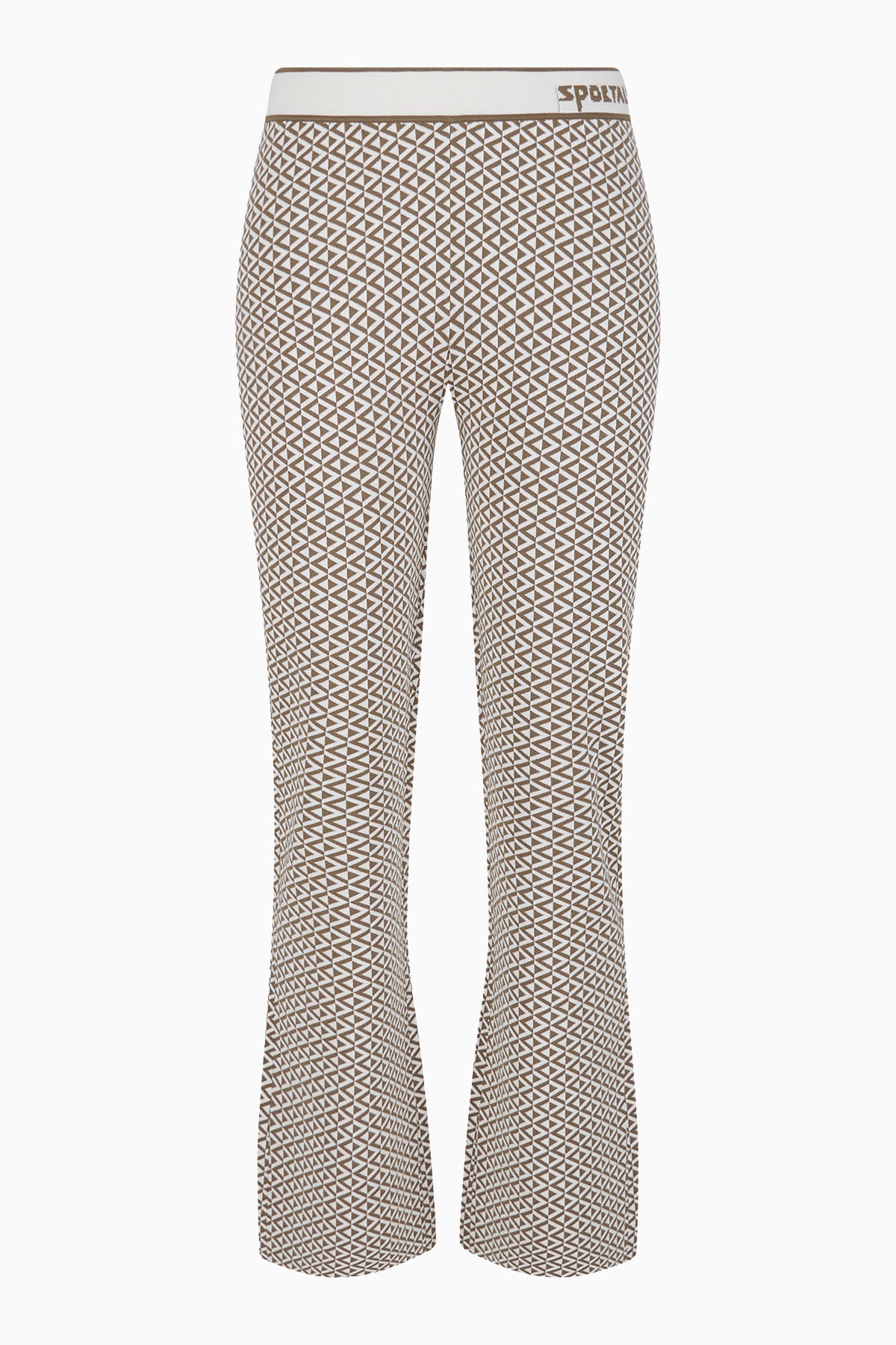 Brązowe spodnie żakardowe Sol