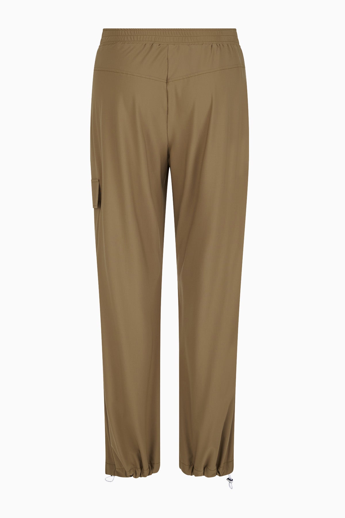 Brązowe spodnie cargo z jerseyu Syra