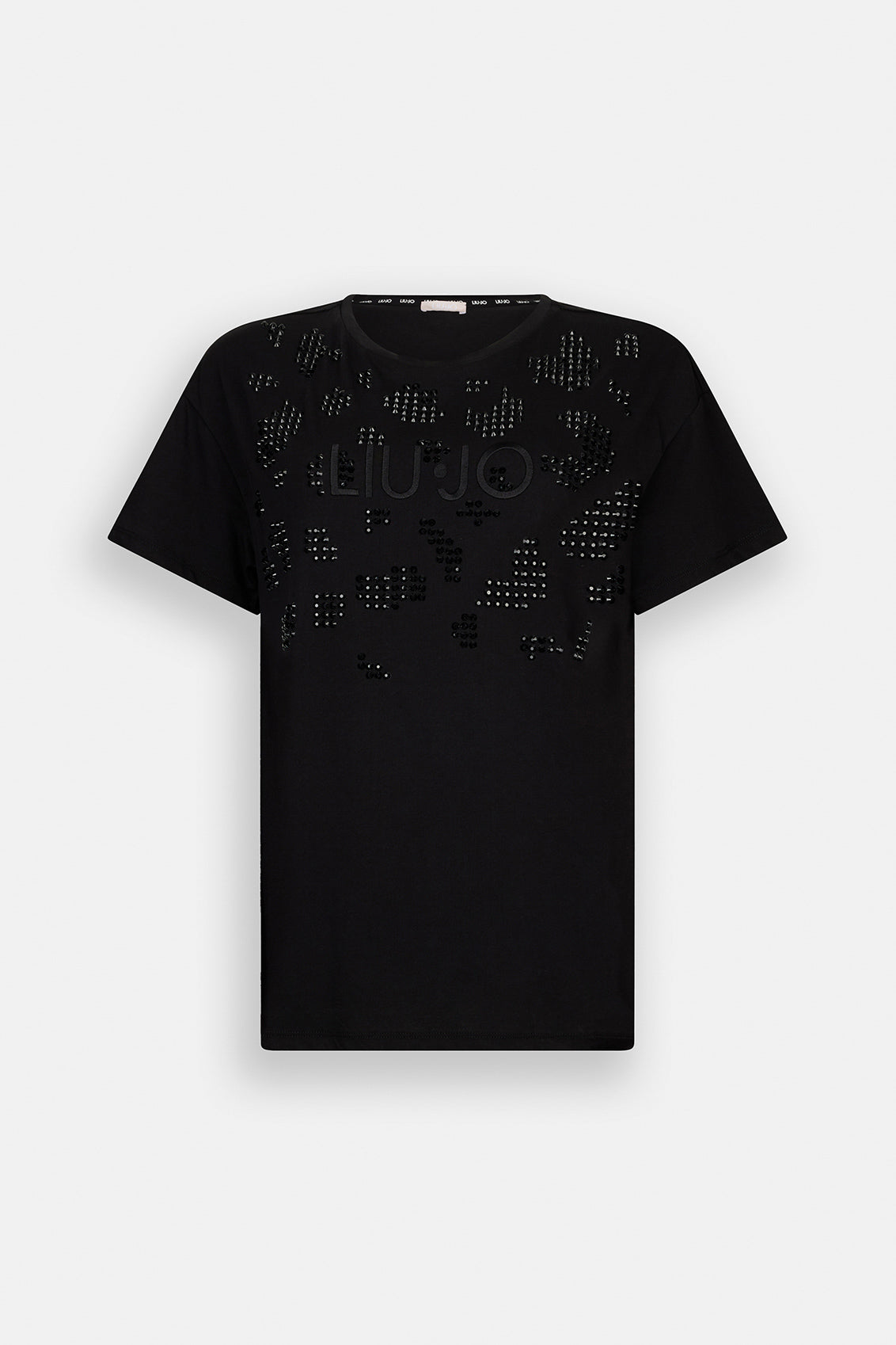 Czarny t-shirt damski