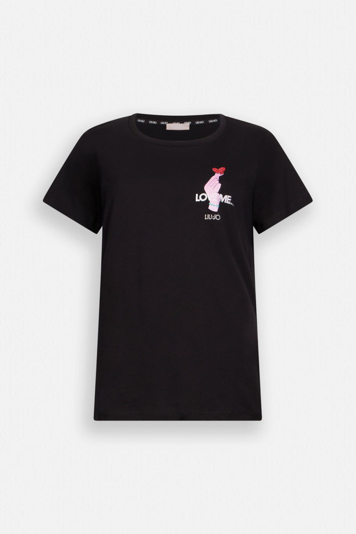 Czarny t-shirt damski