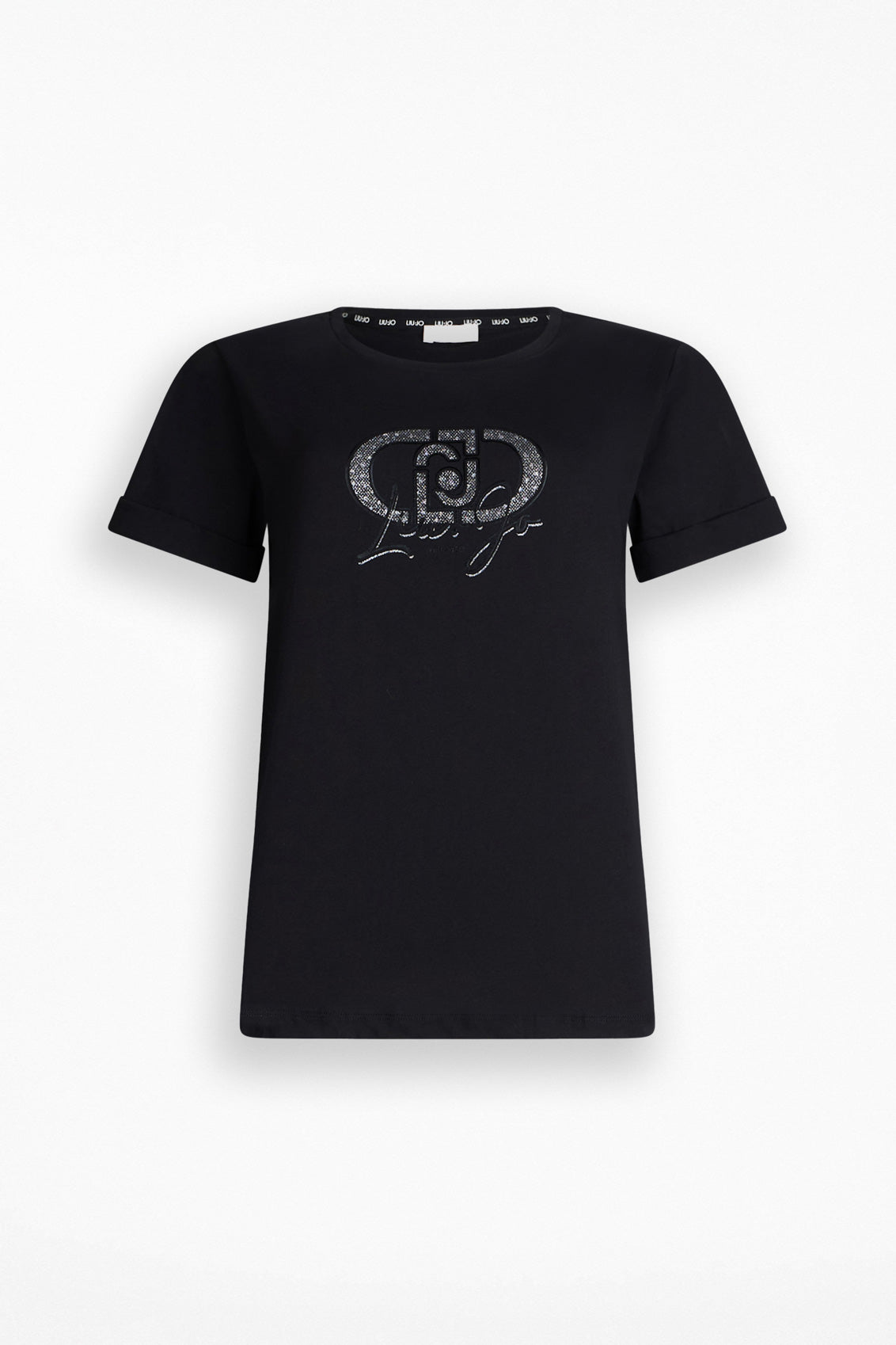 Czarny t-shirt damski