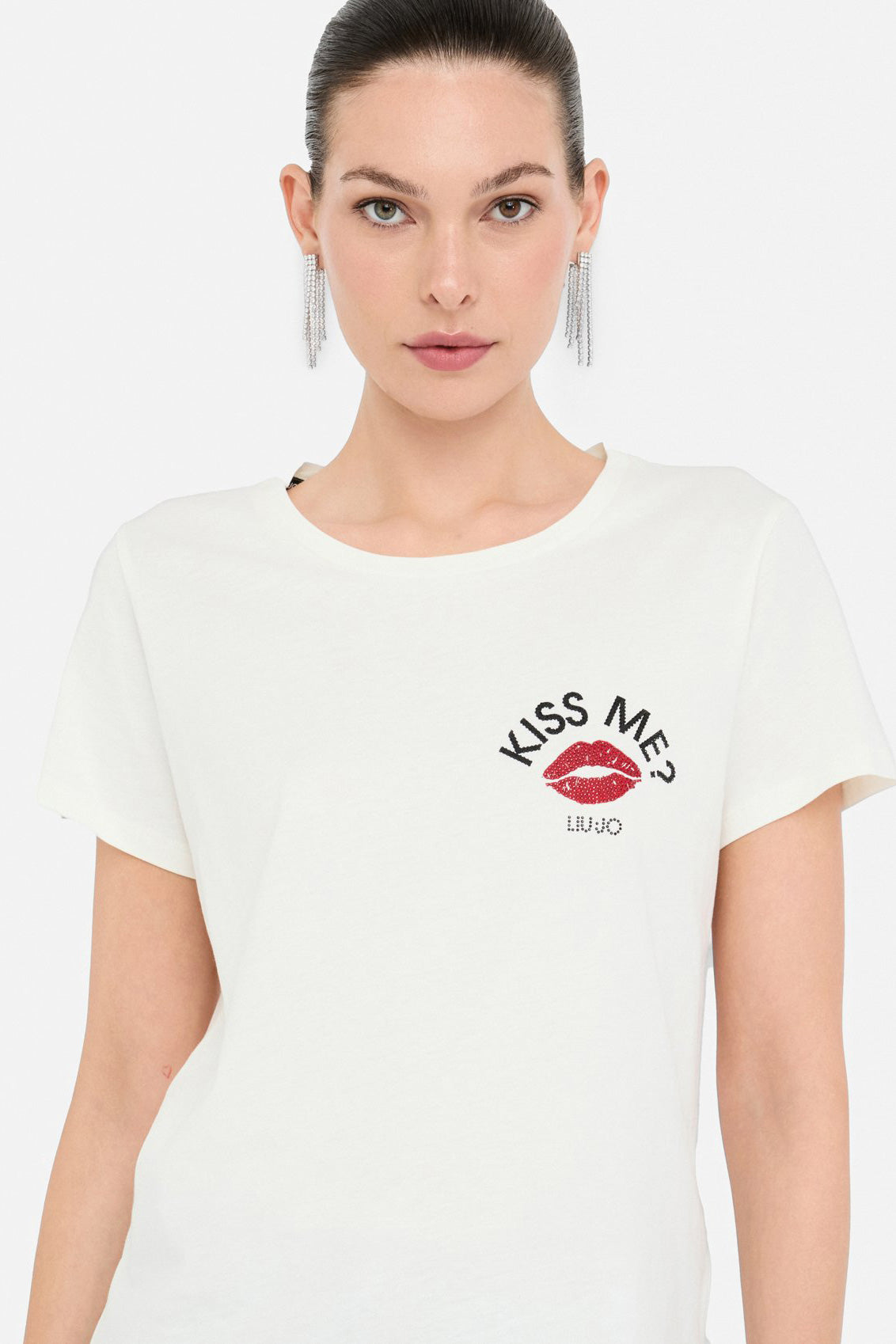 Biały t-shirt damski