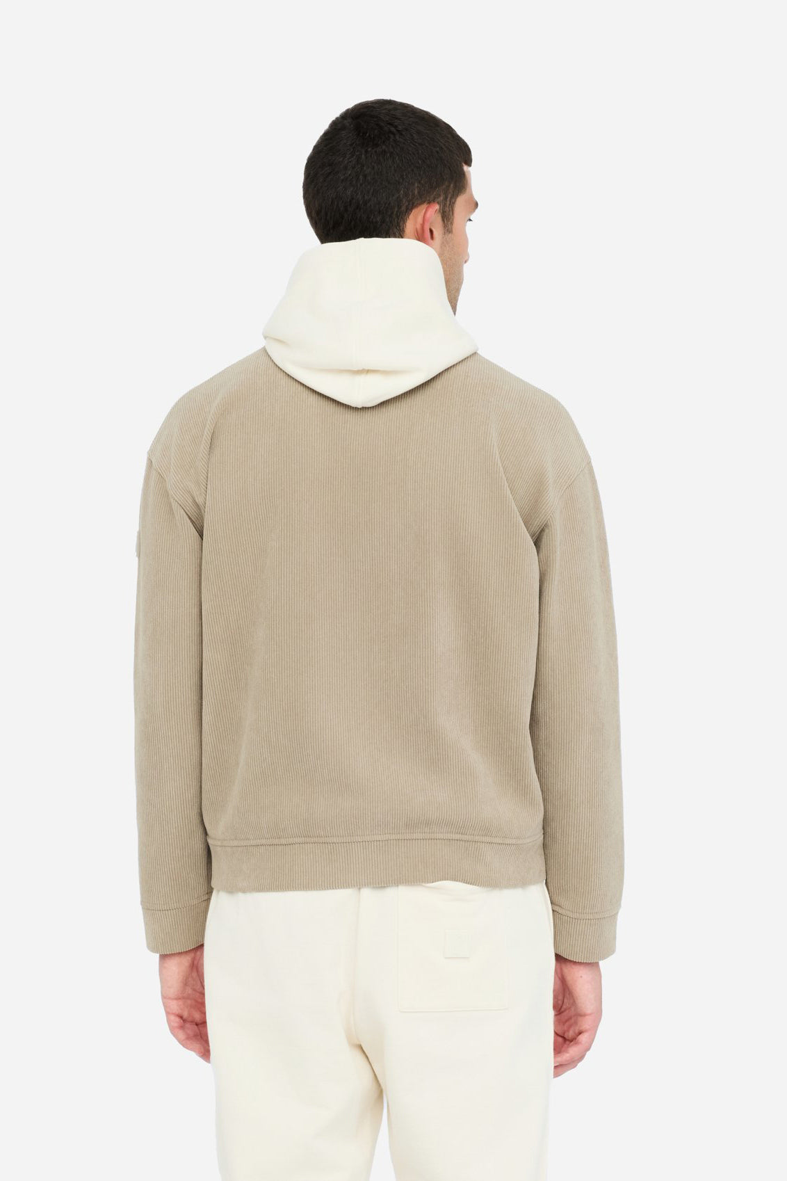Cream bomber jacket