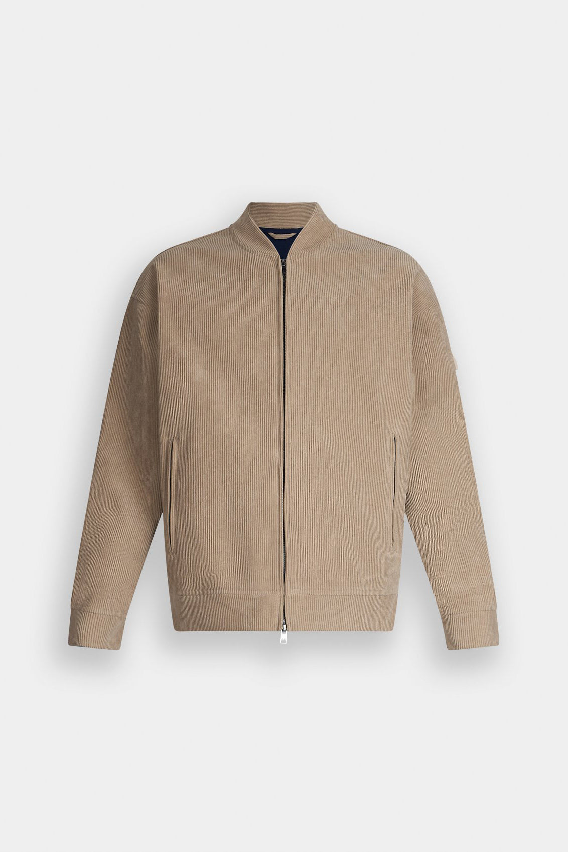Cream bomber jacket