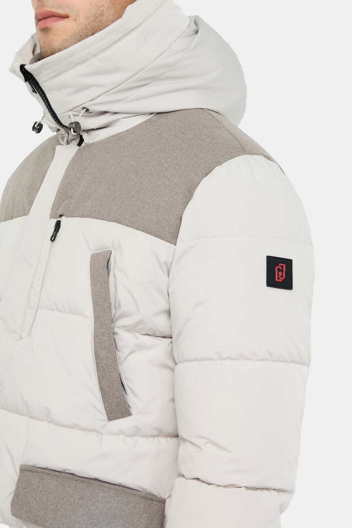Men's gray parka