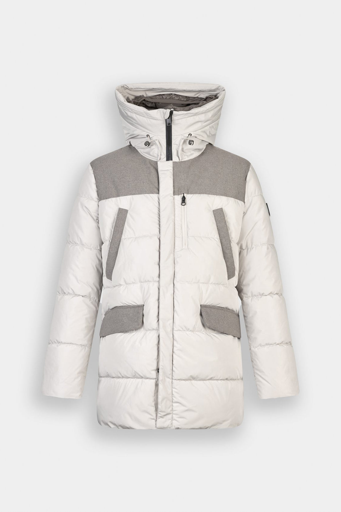 Men's gray parka