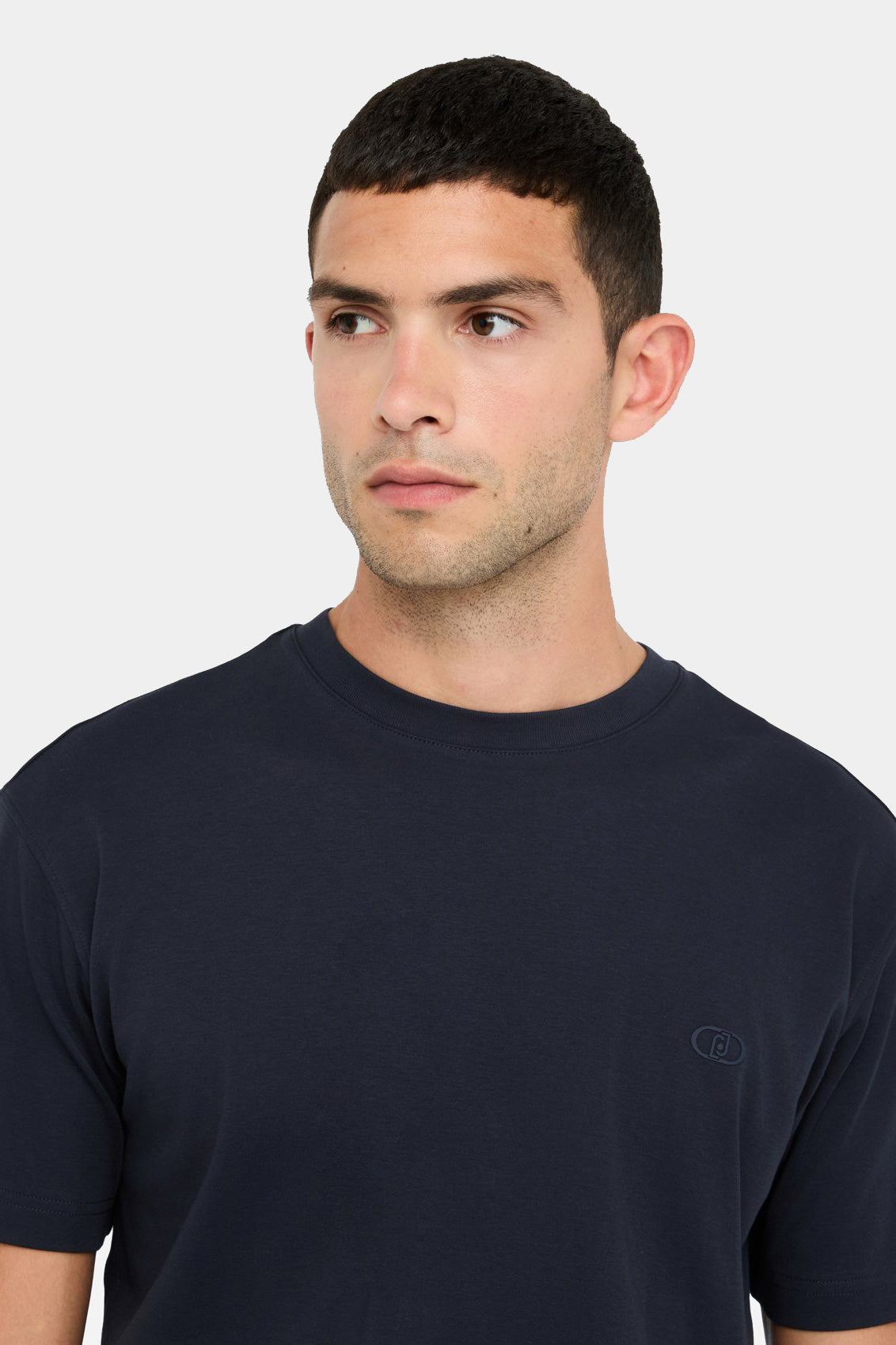 Navy blue cotton t-shirt