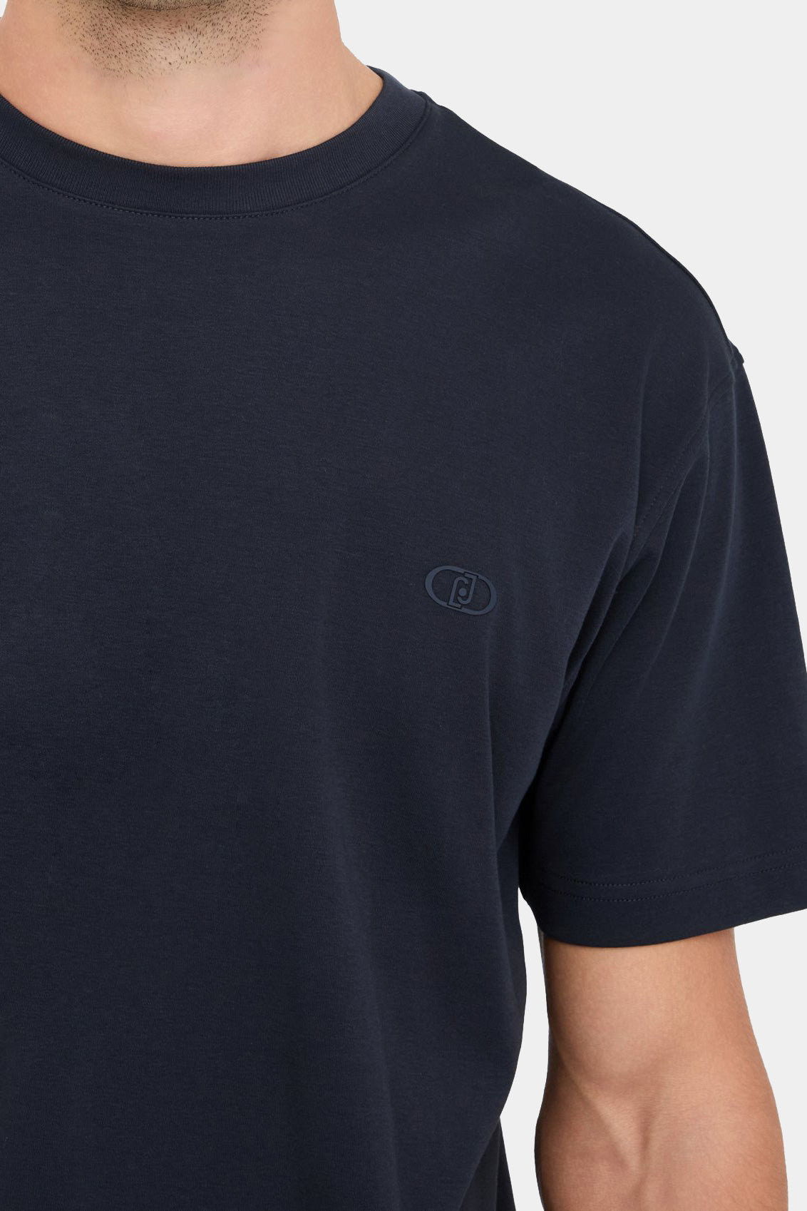 Navy blue cotton t-shirt