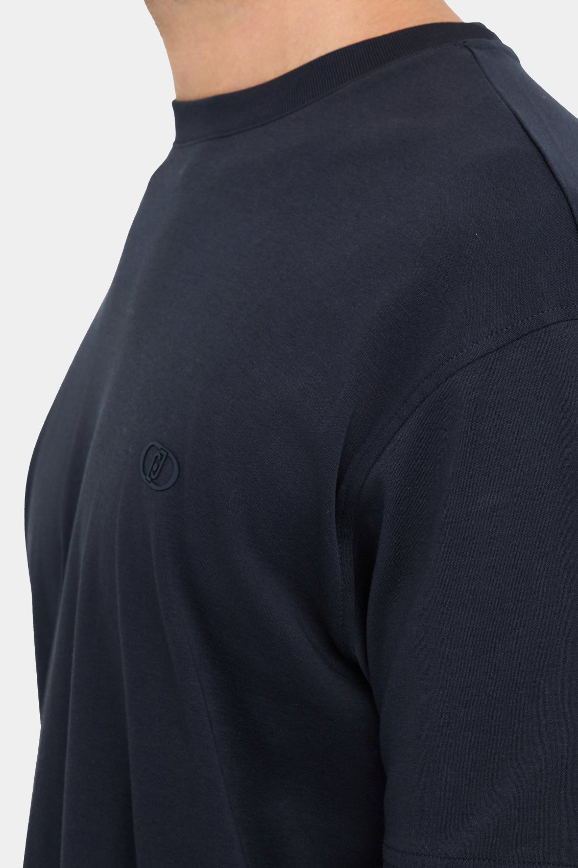 Navy blue cotton t-shirt