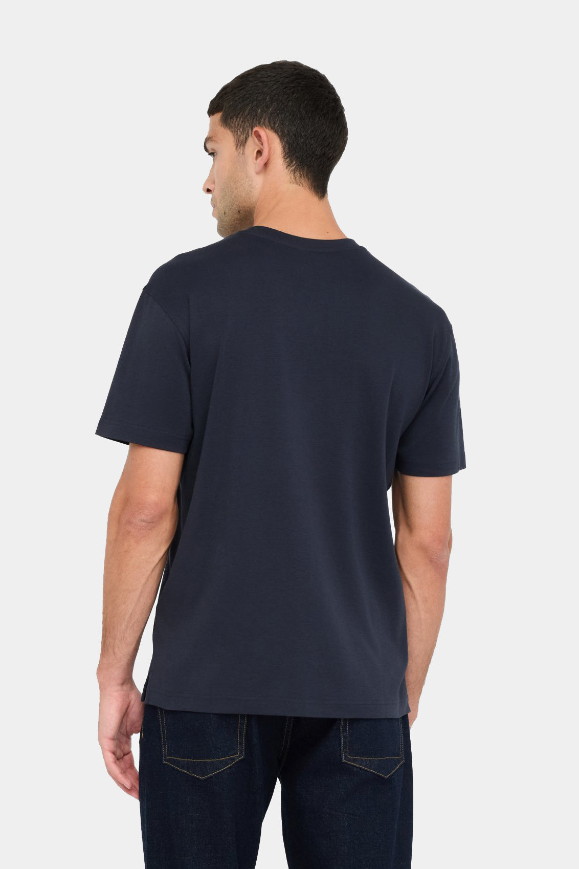 Navy blue cotton t-shirt