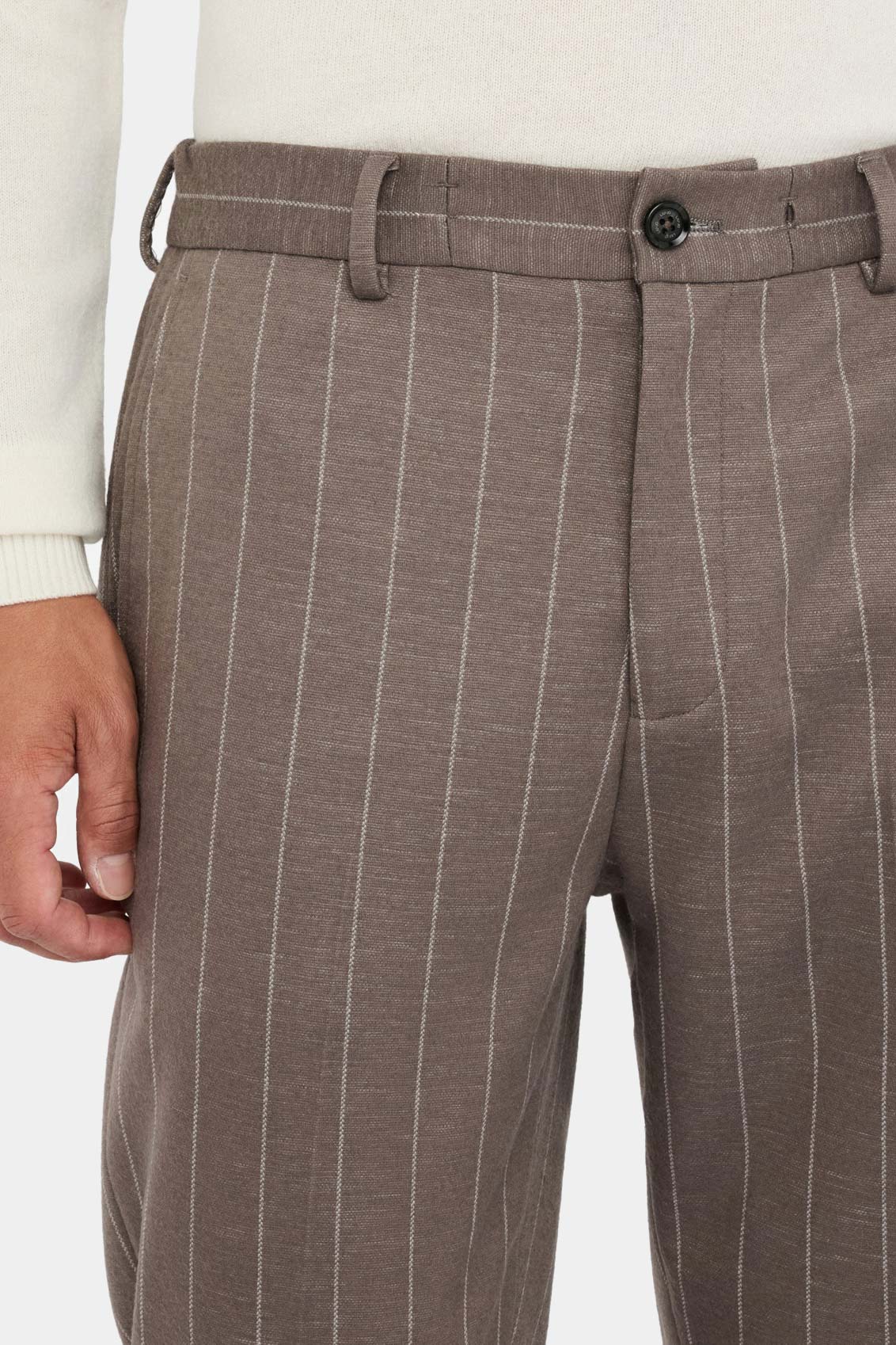 Brown wool trousers