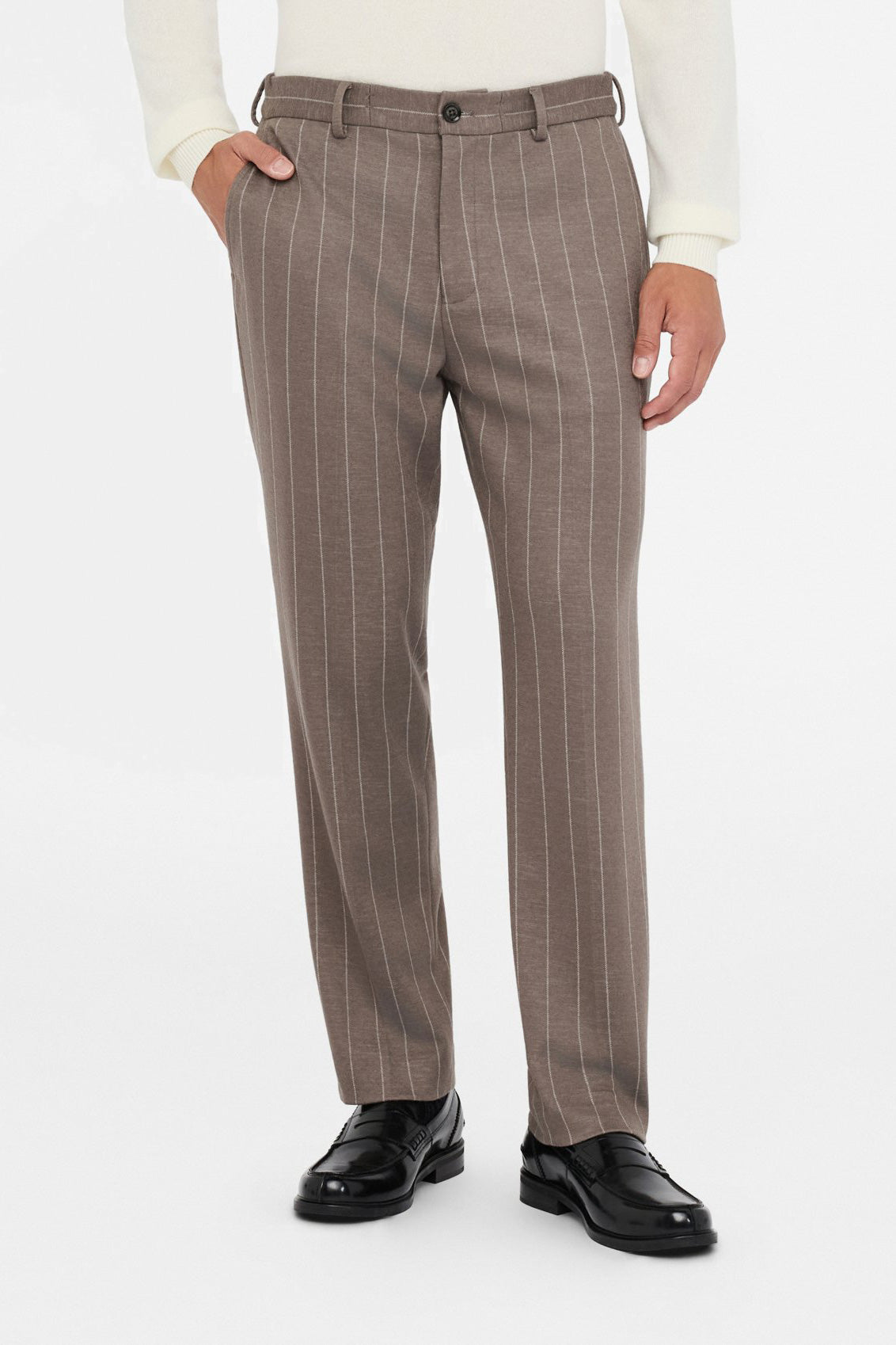 Brown wool trousers