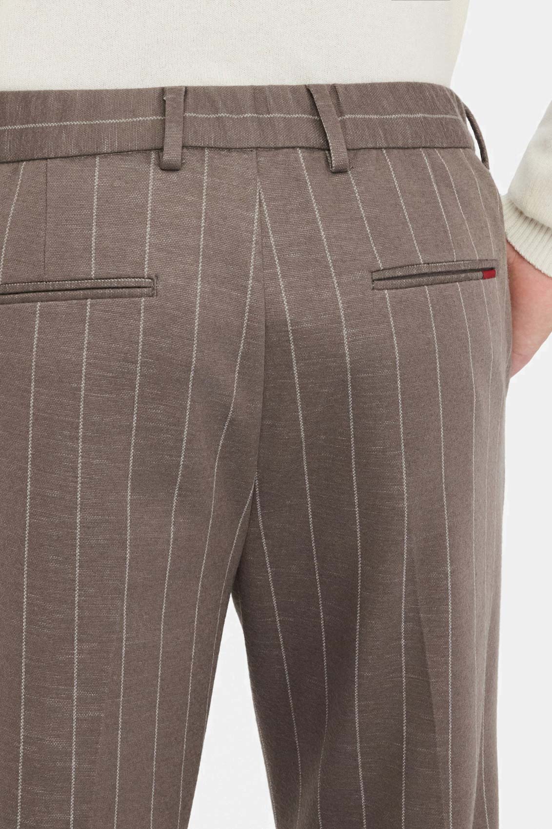 Brown wool trousers