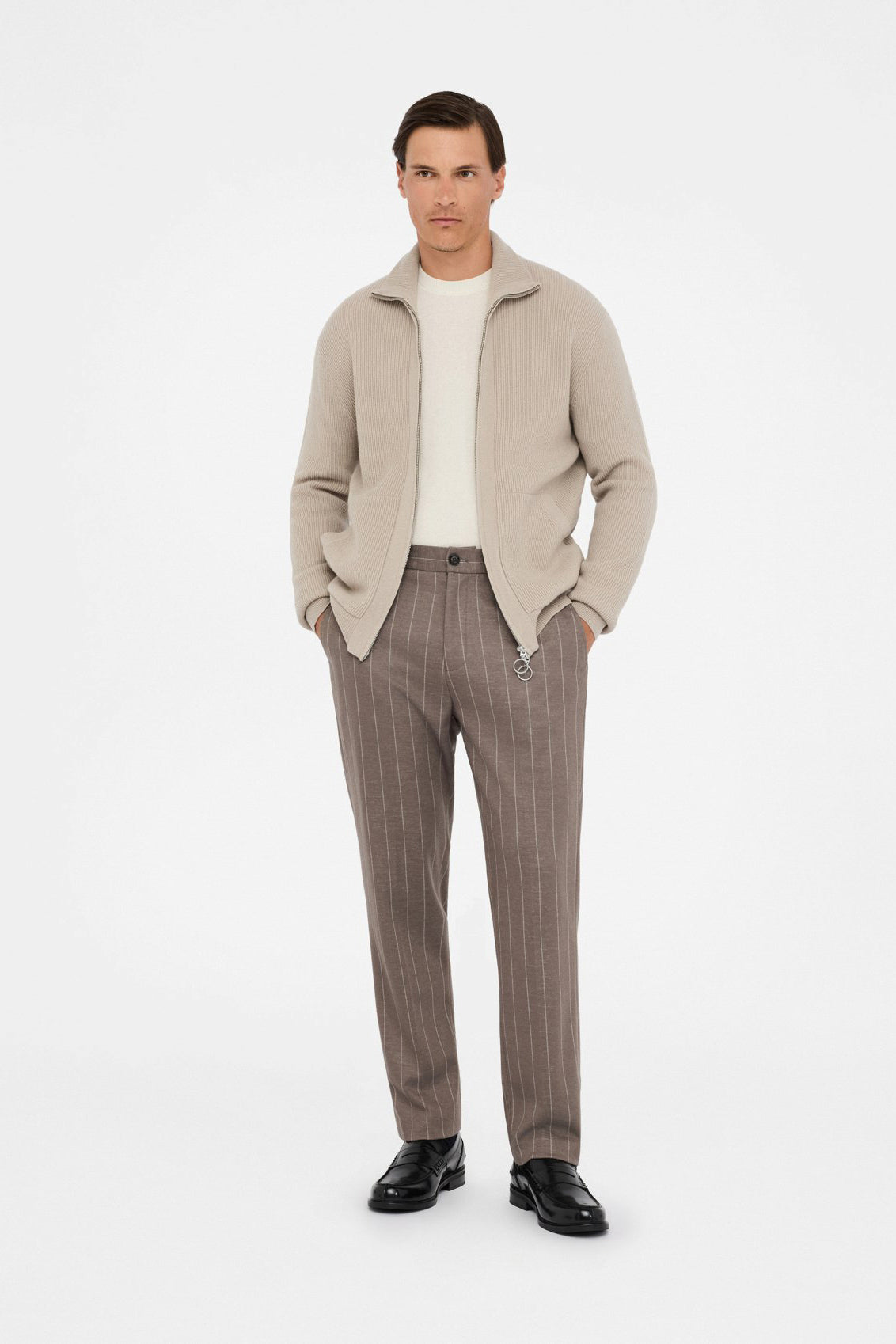 Brown wool trousers