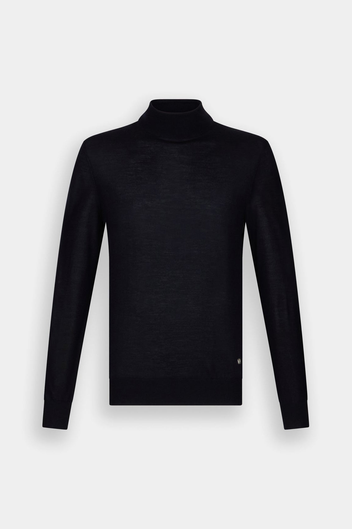 Navy blue wool turtleneck