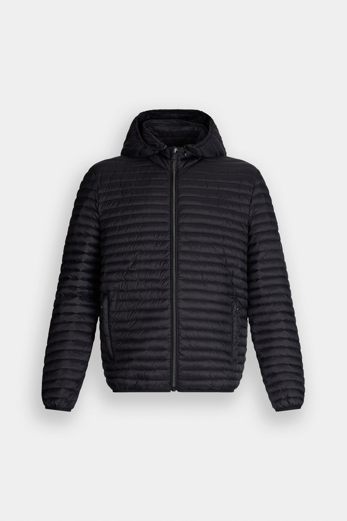 Black quilted jacket