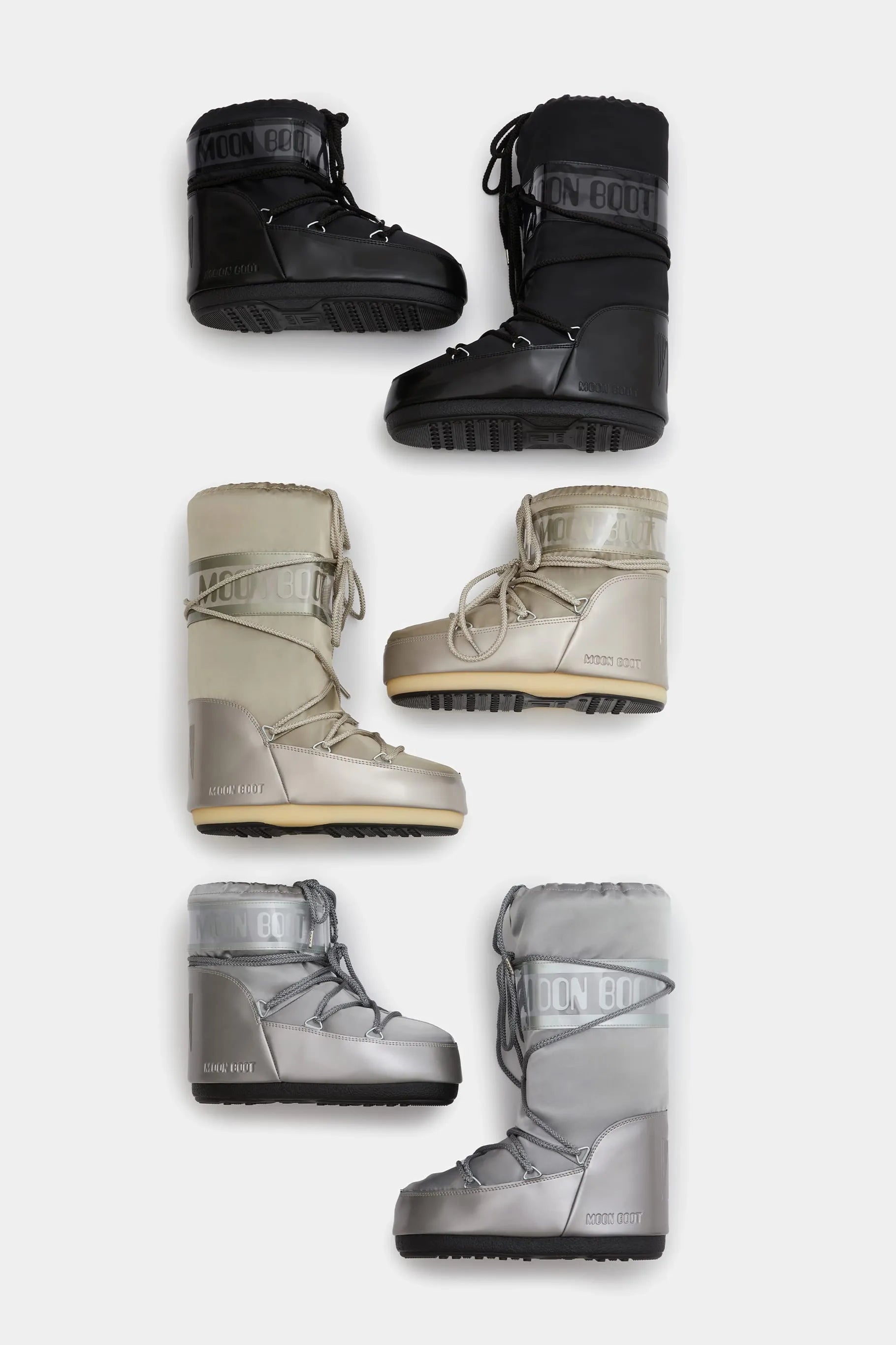 Srebrne śniegowce MB ICON LOW GLANCE