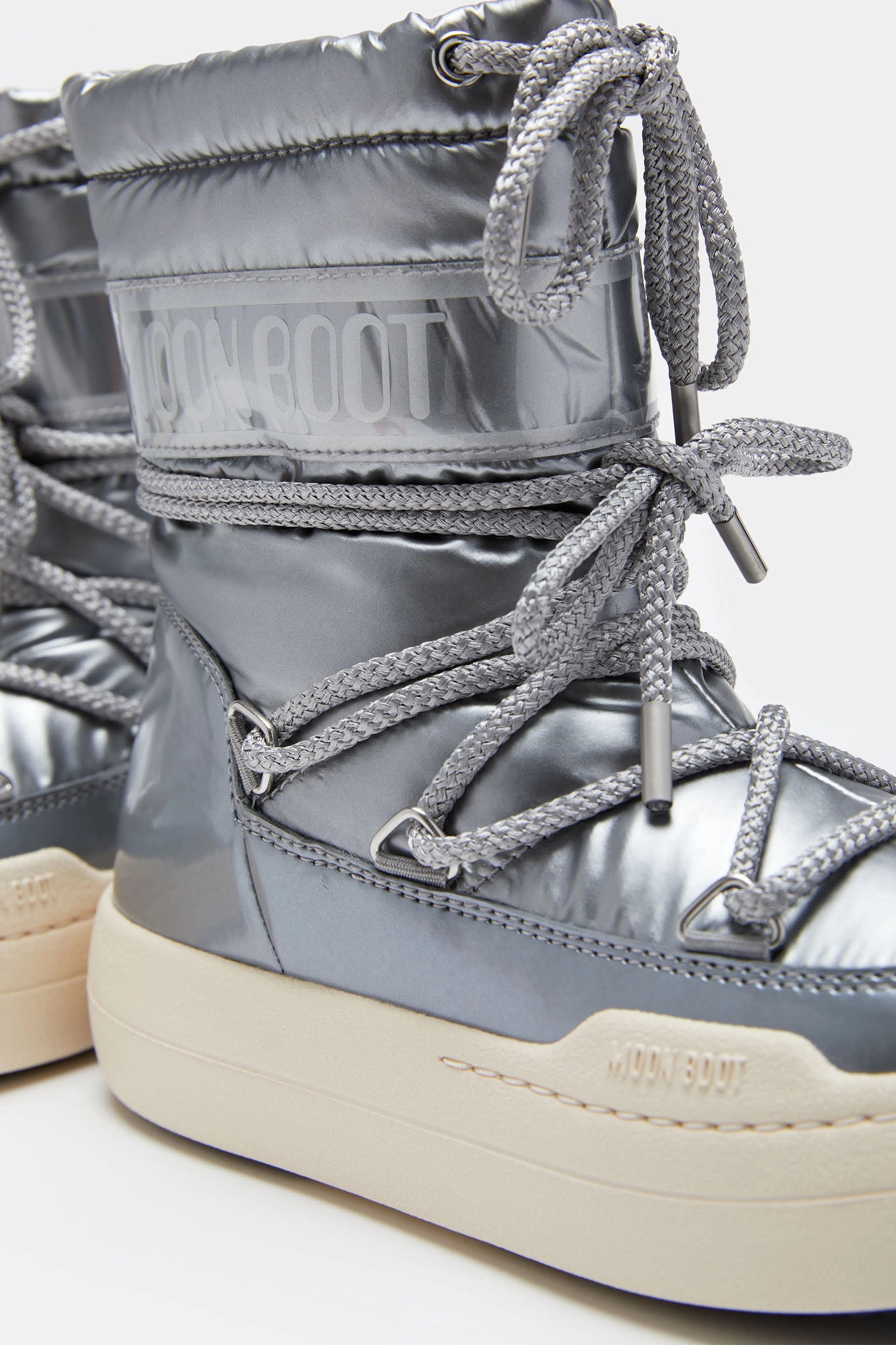 Srebrne dziecięce buty zimowe MB JR PARK BOOT