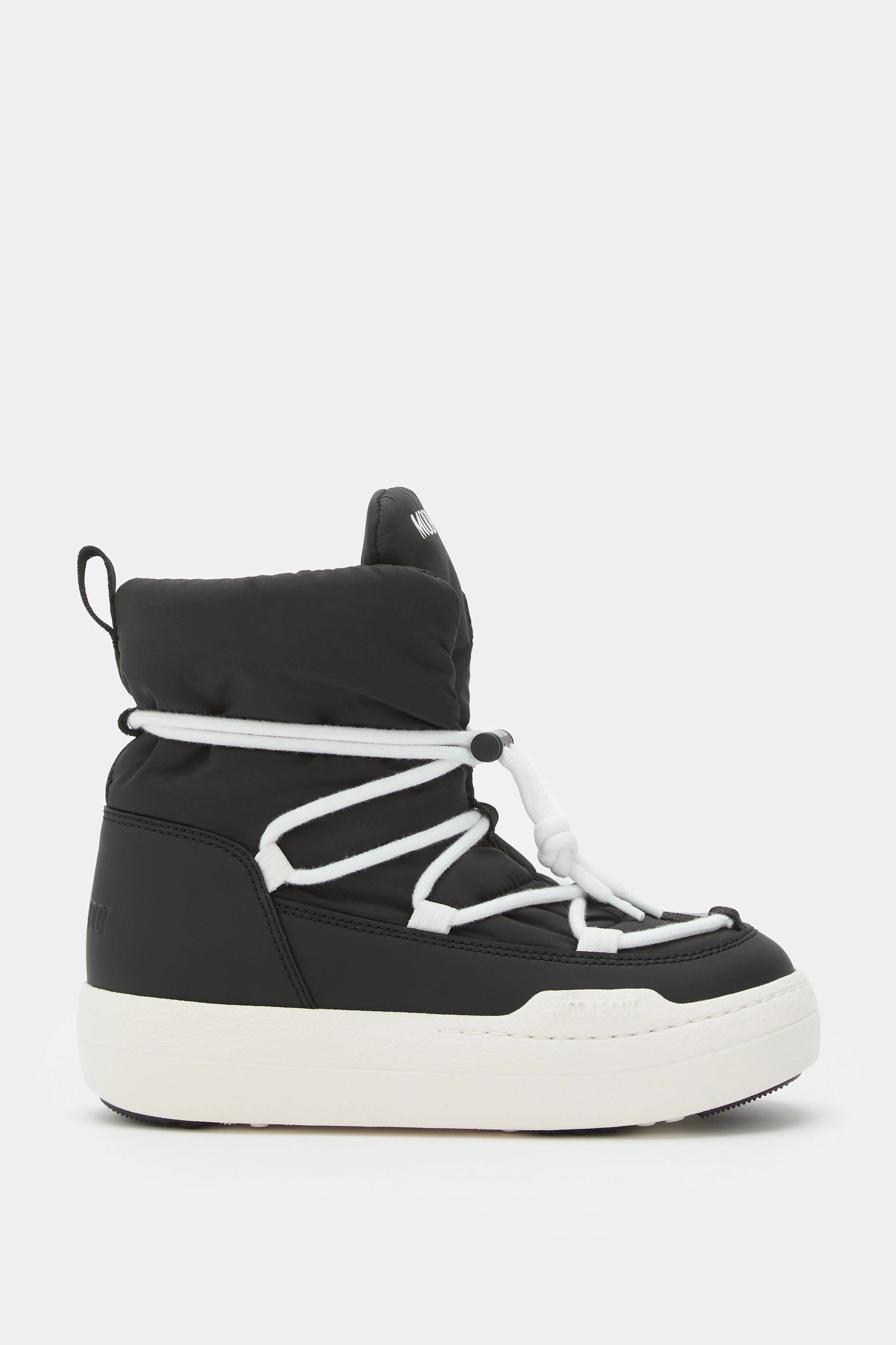 Czarne dziecięce buty zimowe MB JR PARK LACE MID